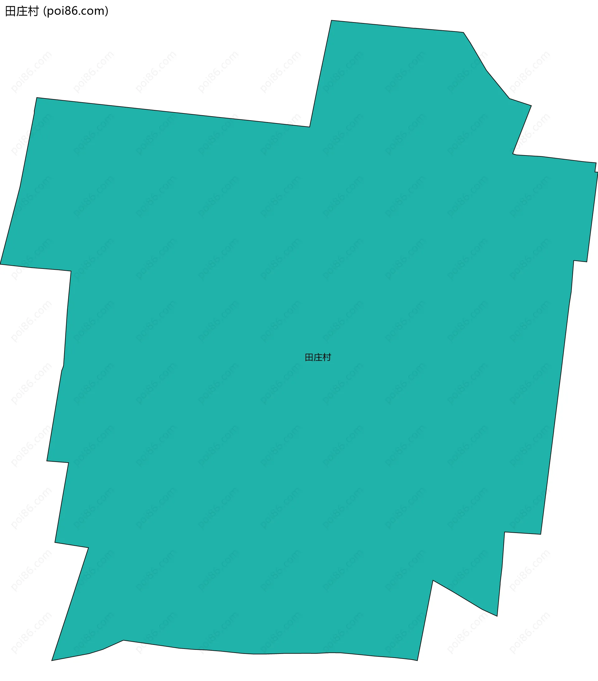 田庄村边界地图