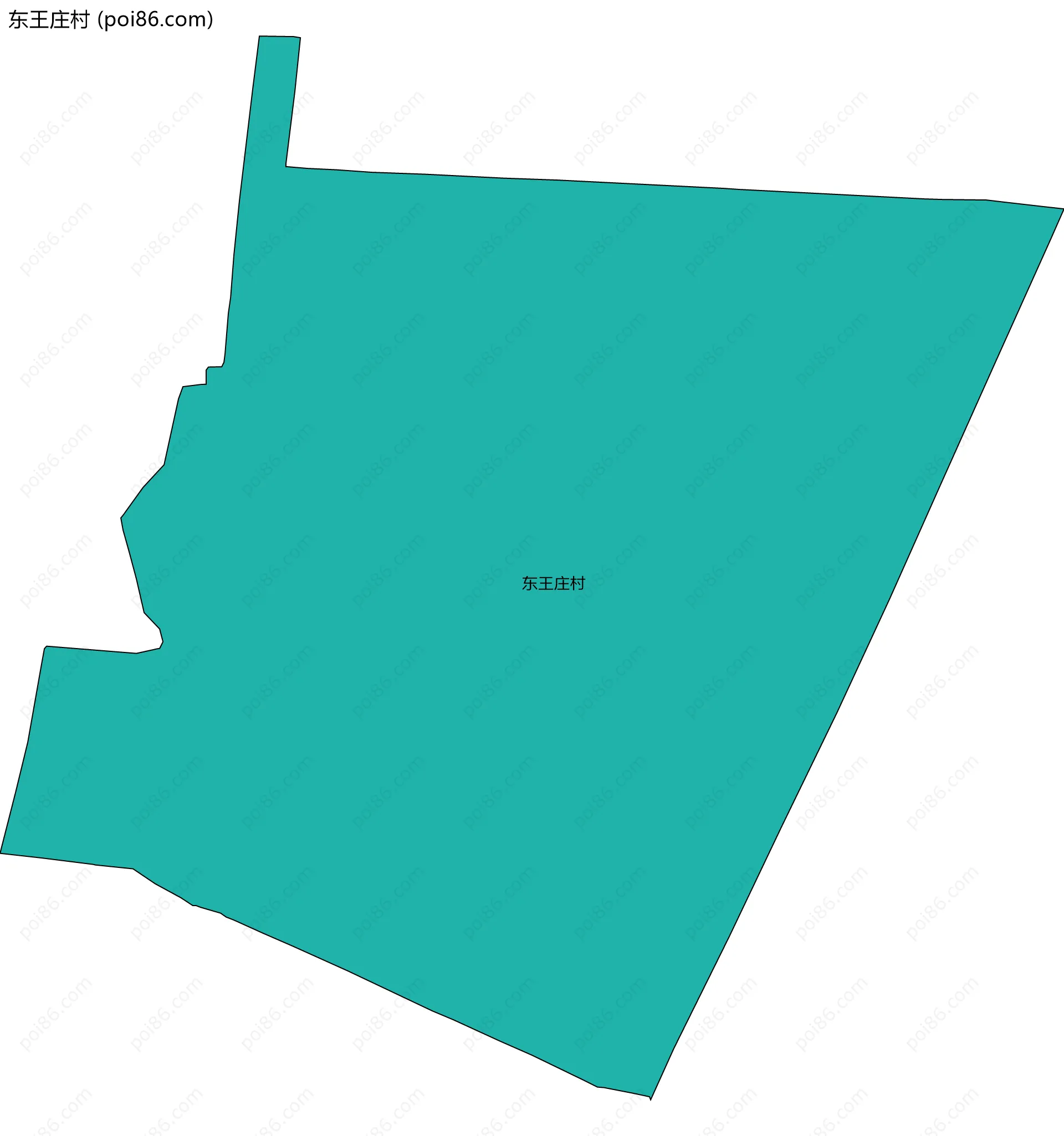 东王庄村边界地图