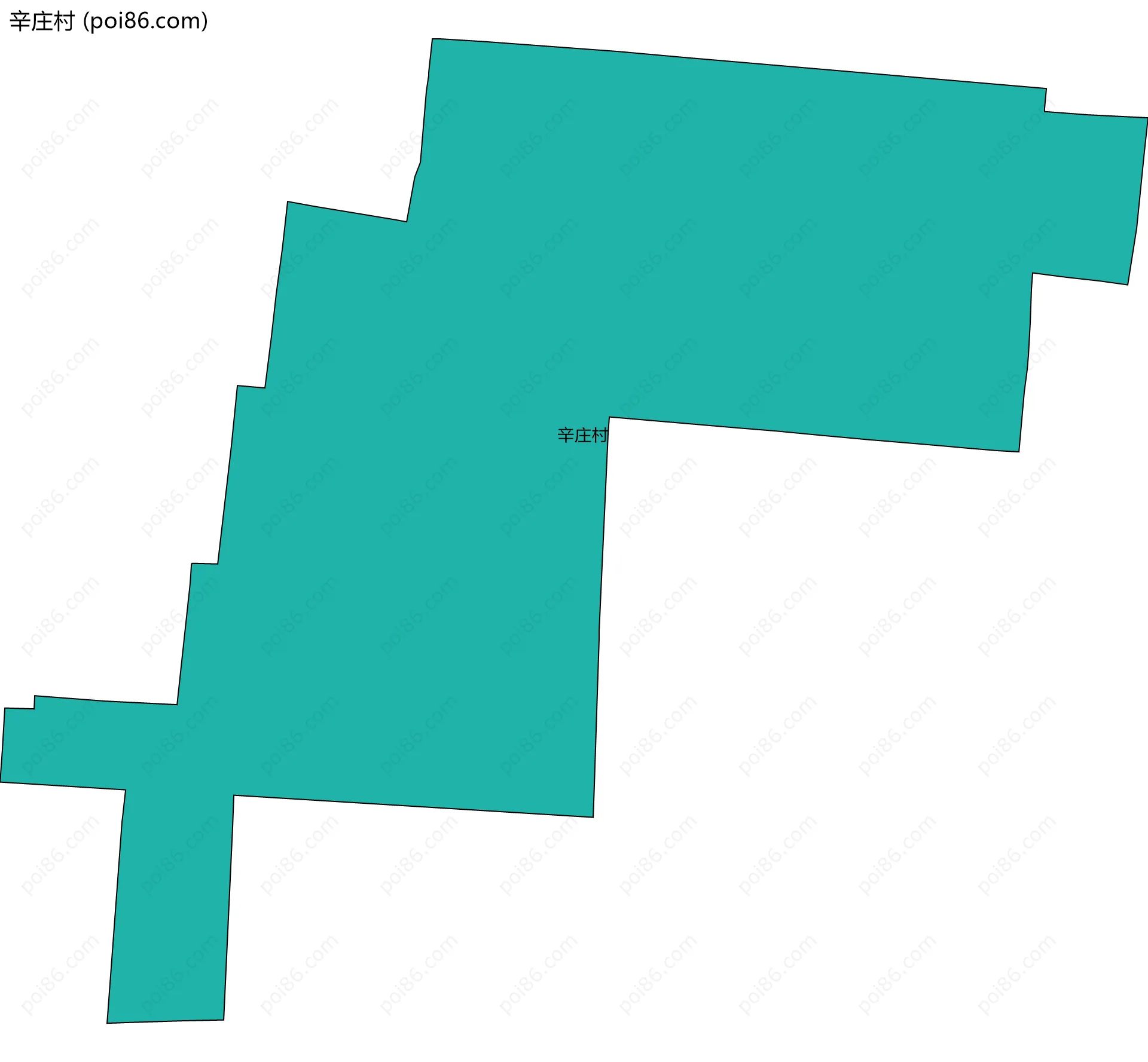 辛庄村边界地图