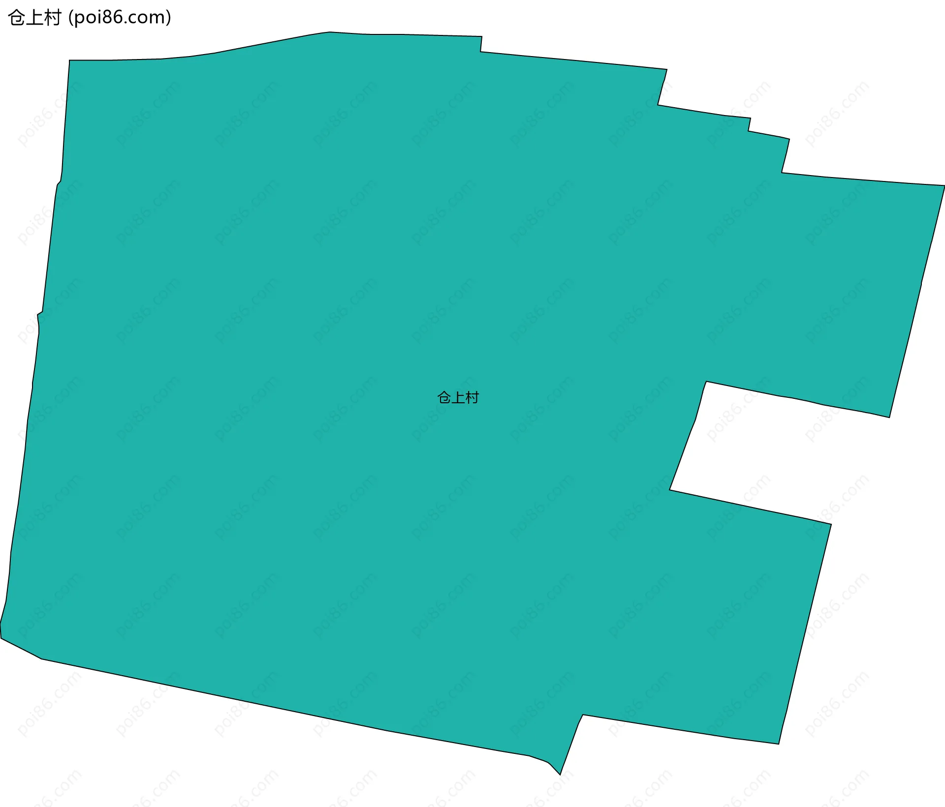 仓上村边界地图