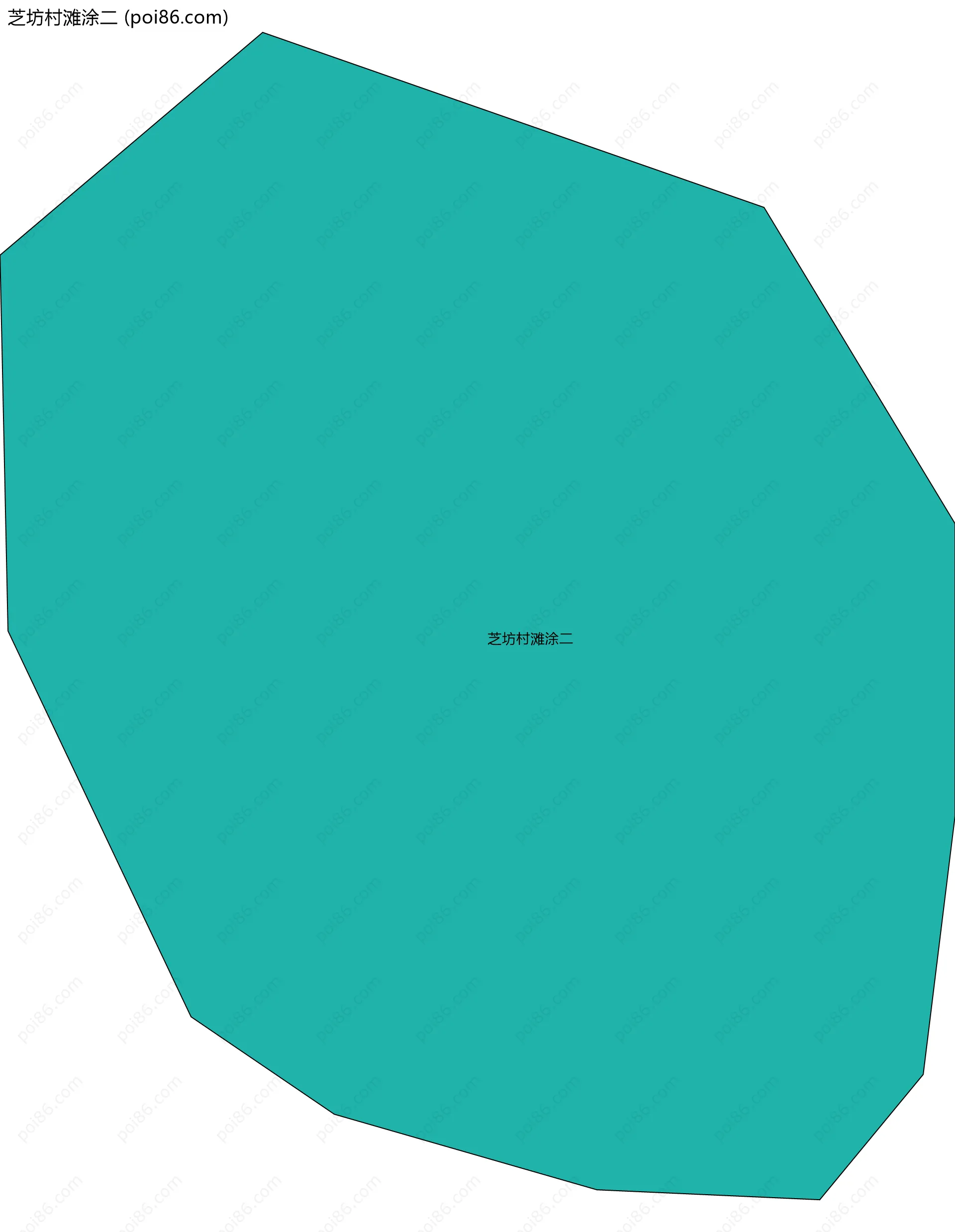 芝坊村滩涂二边界地图