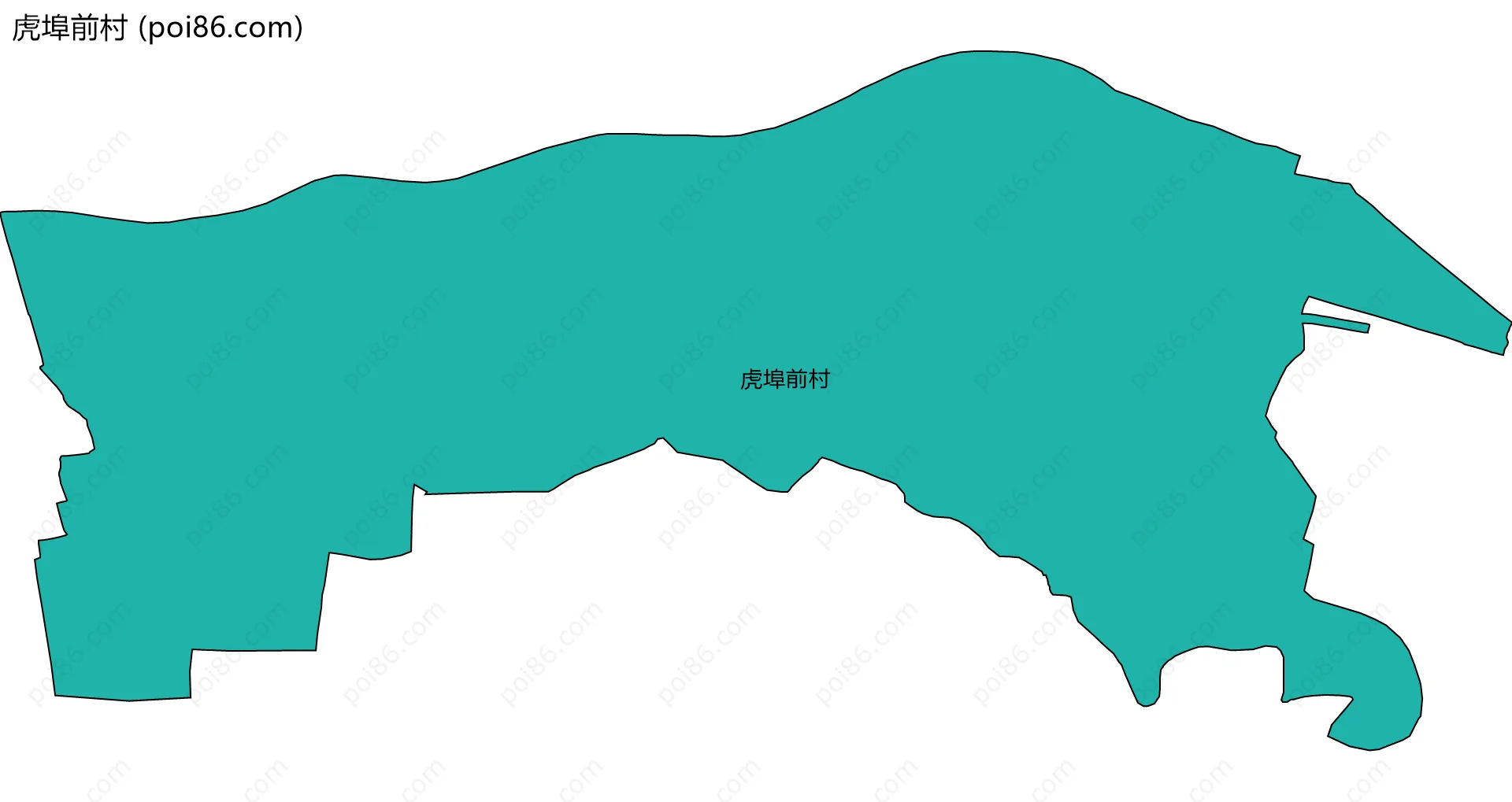 虎埠前村边界地图