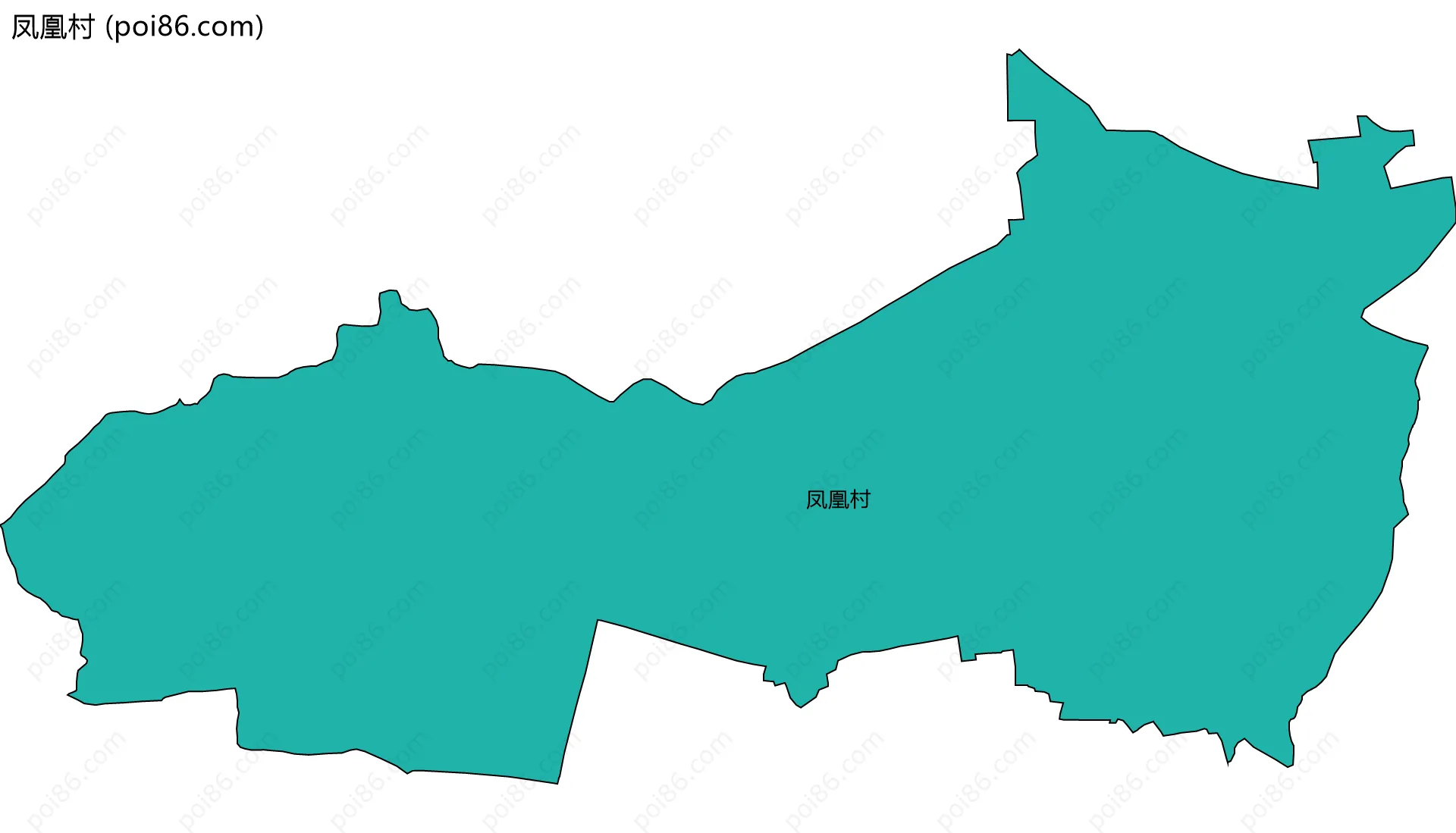 凤凰村边界地图