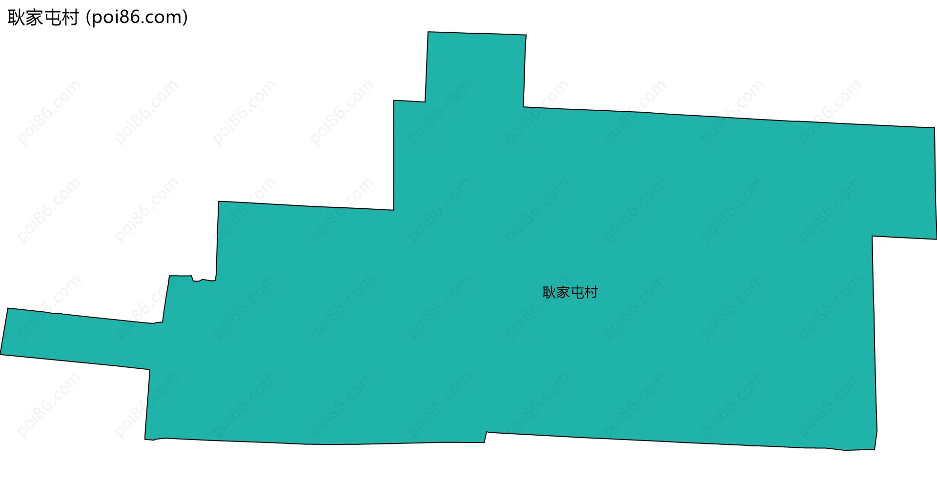 耿家屯村边界地图