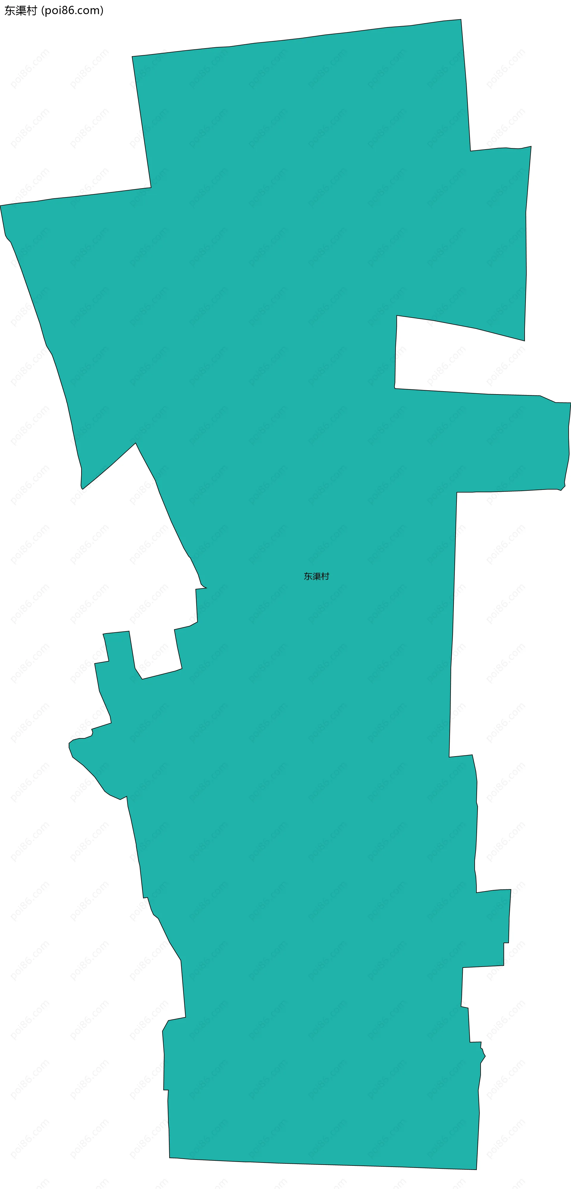 东渠村边界地图