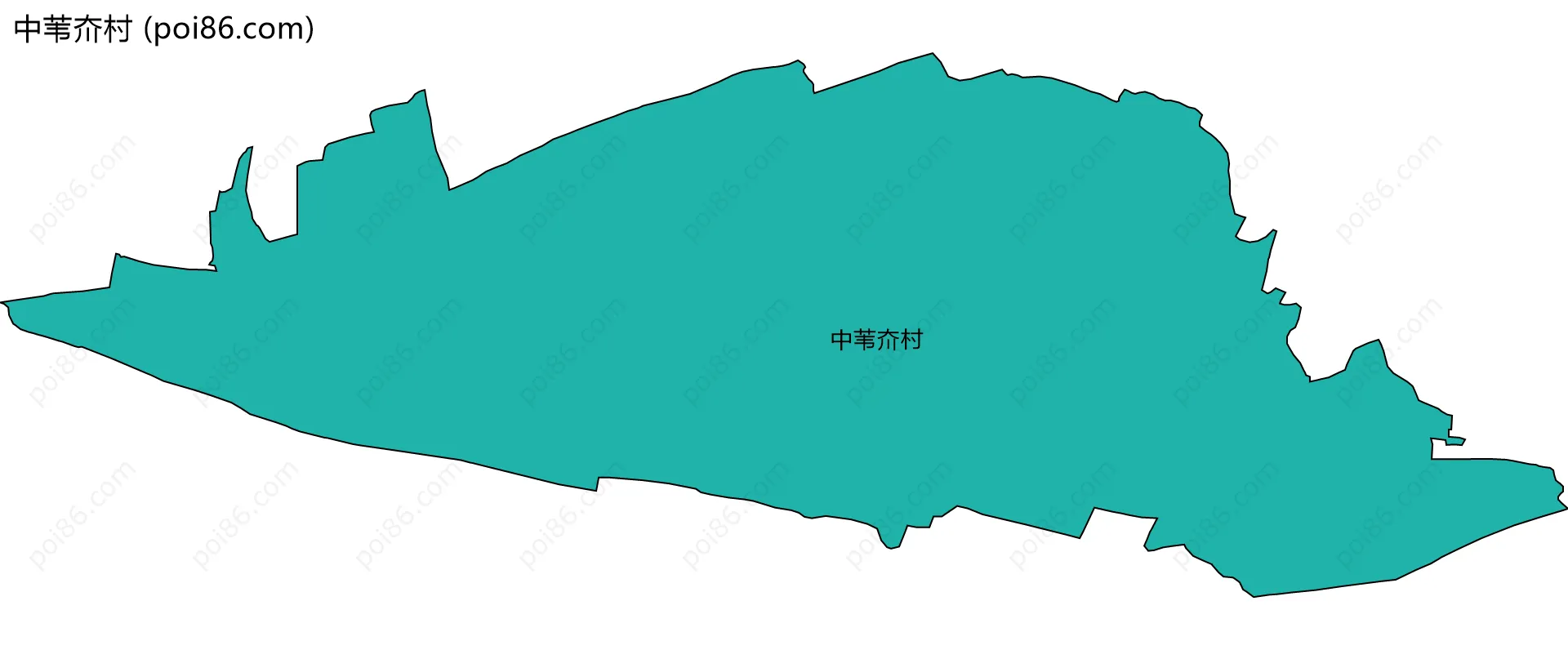 中苇夼村边界地图