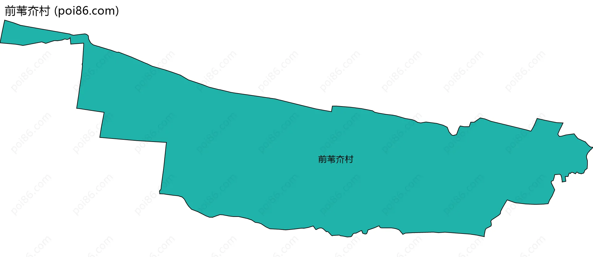 前苇夼村边界地图