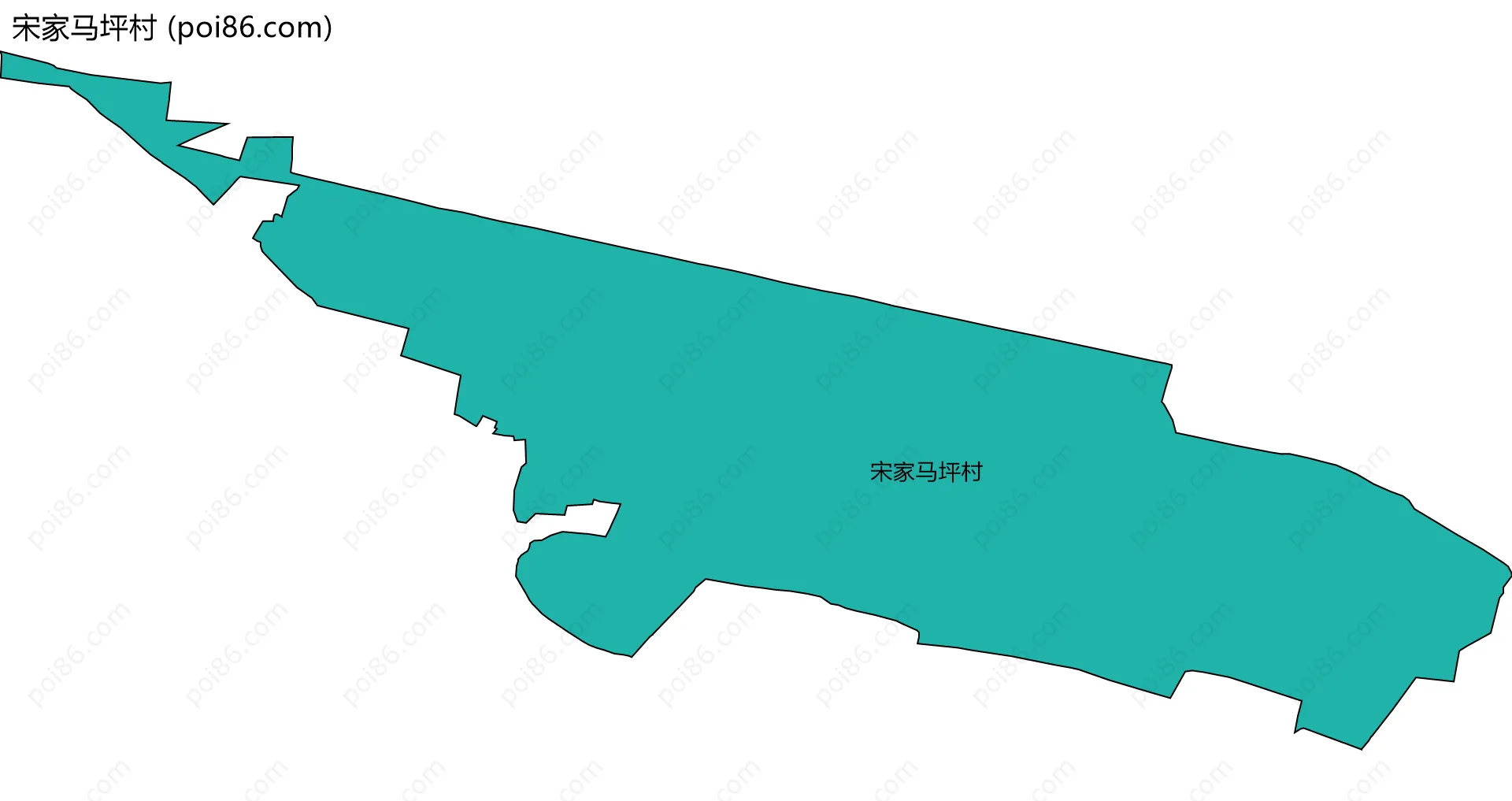 宋家马坪村边界地图