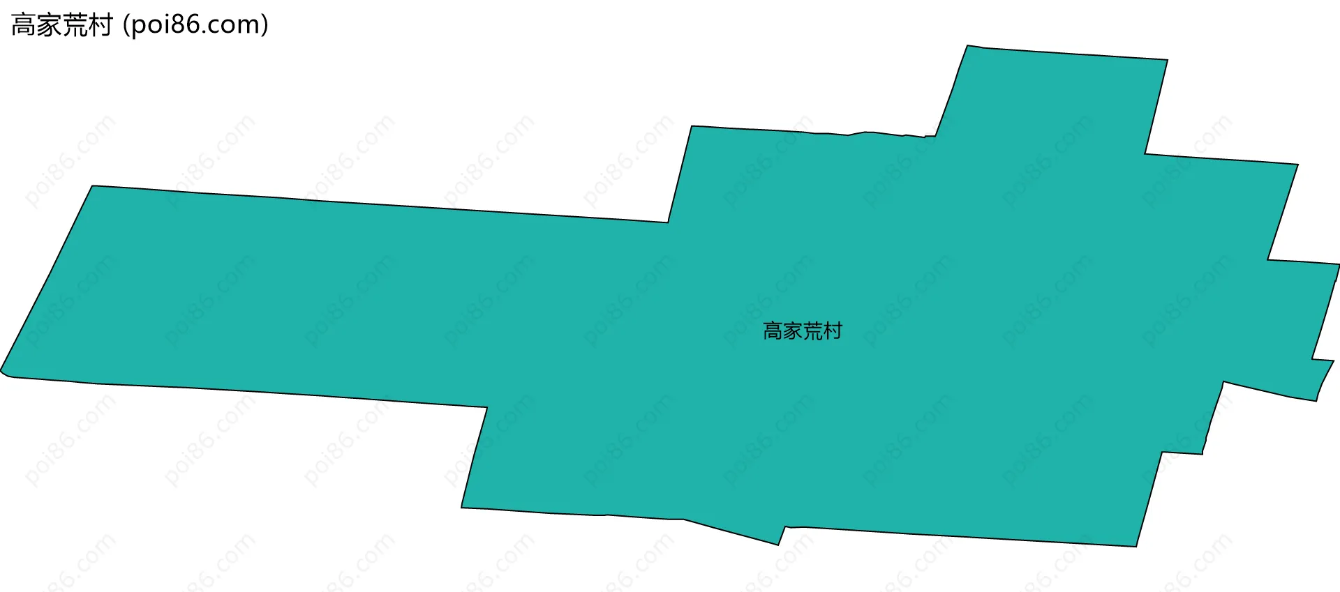 高家荒村边界地图