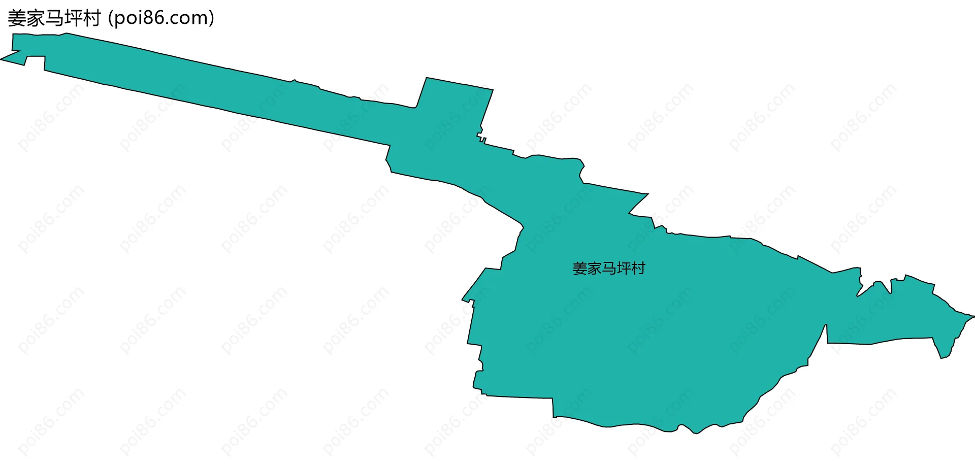 姜家马坪村边界地图