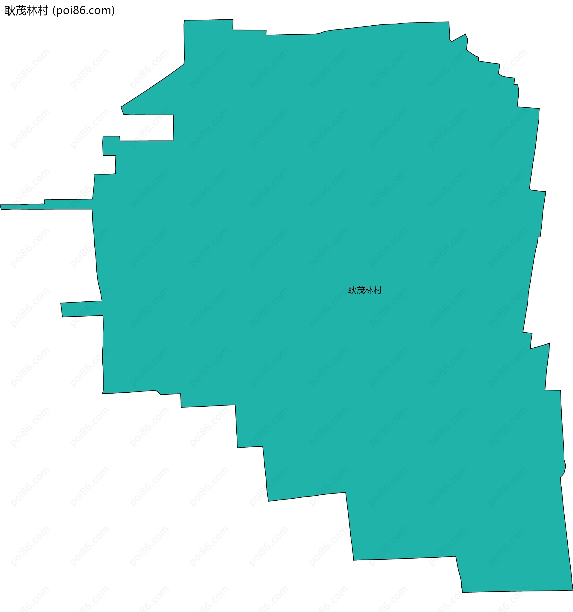 耿茂林村边界地图