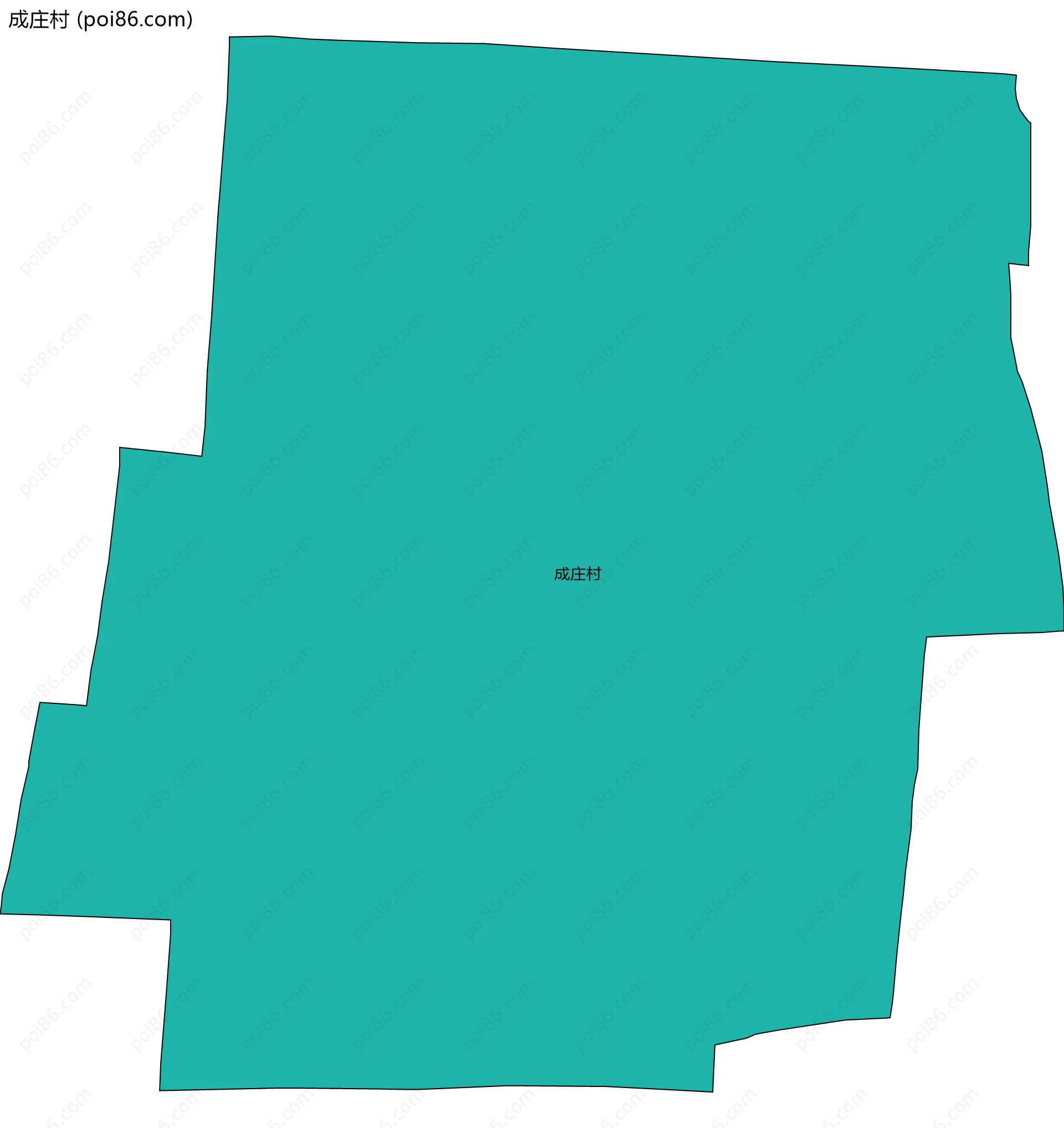 成庄村边界地图