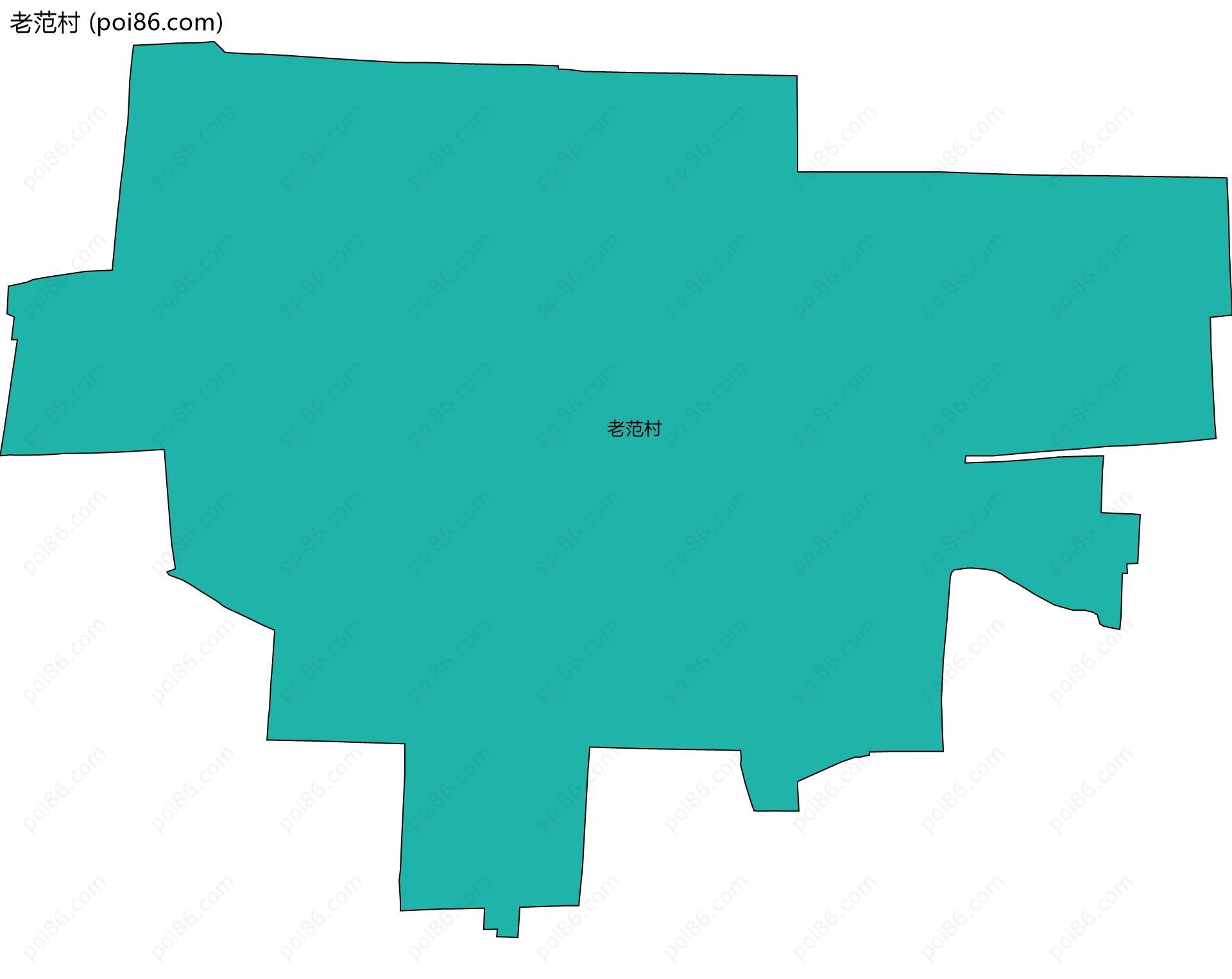 老范村边界地图
