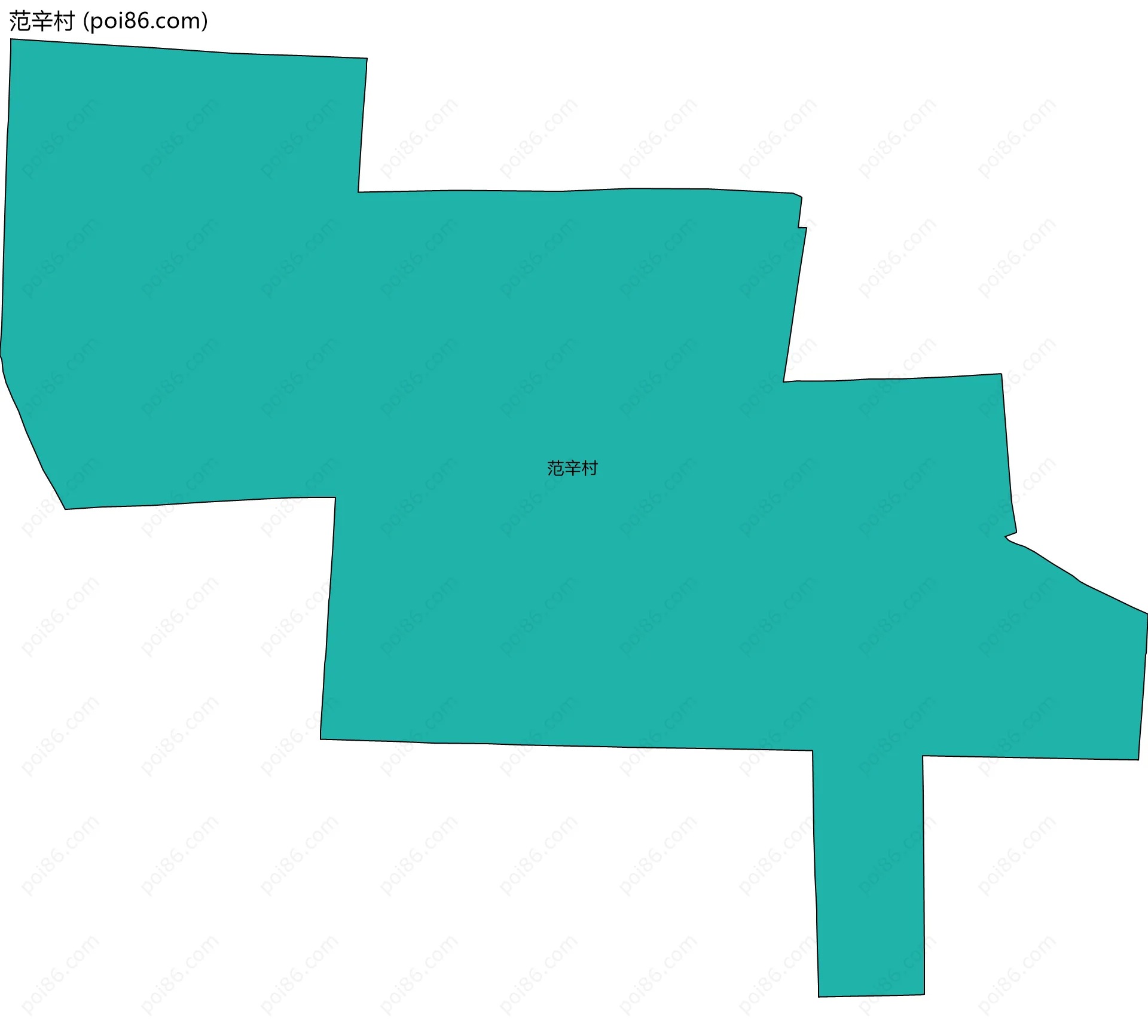 范辛村边界地图