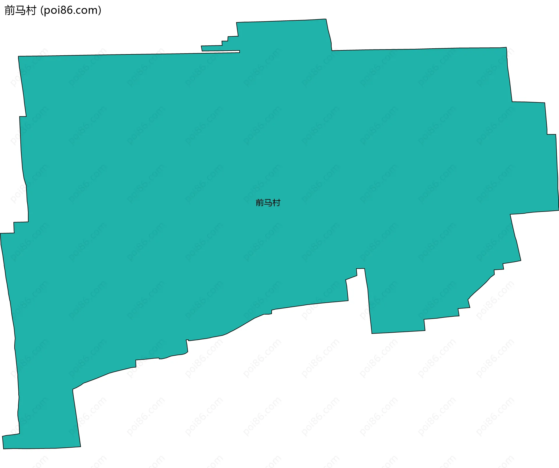 前马村边界地图