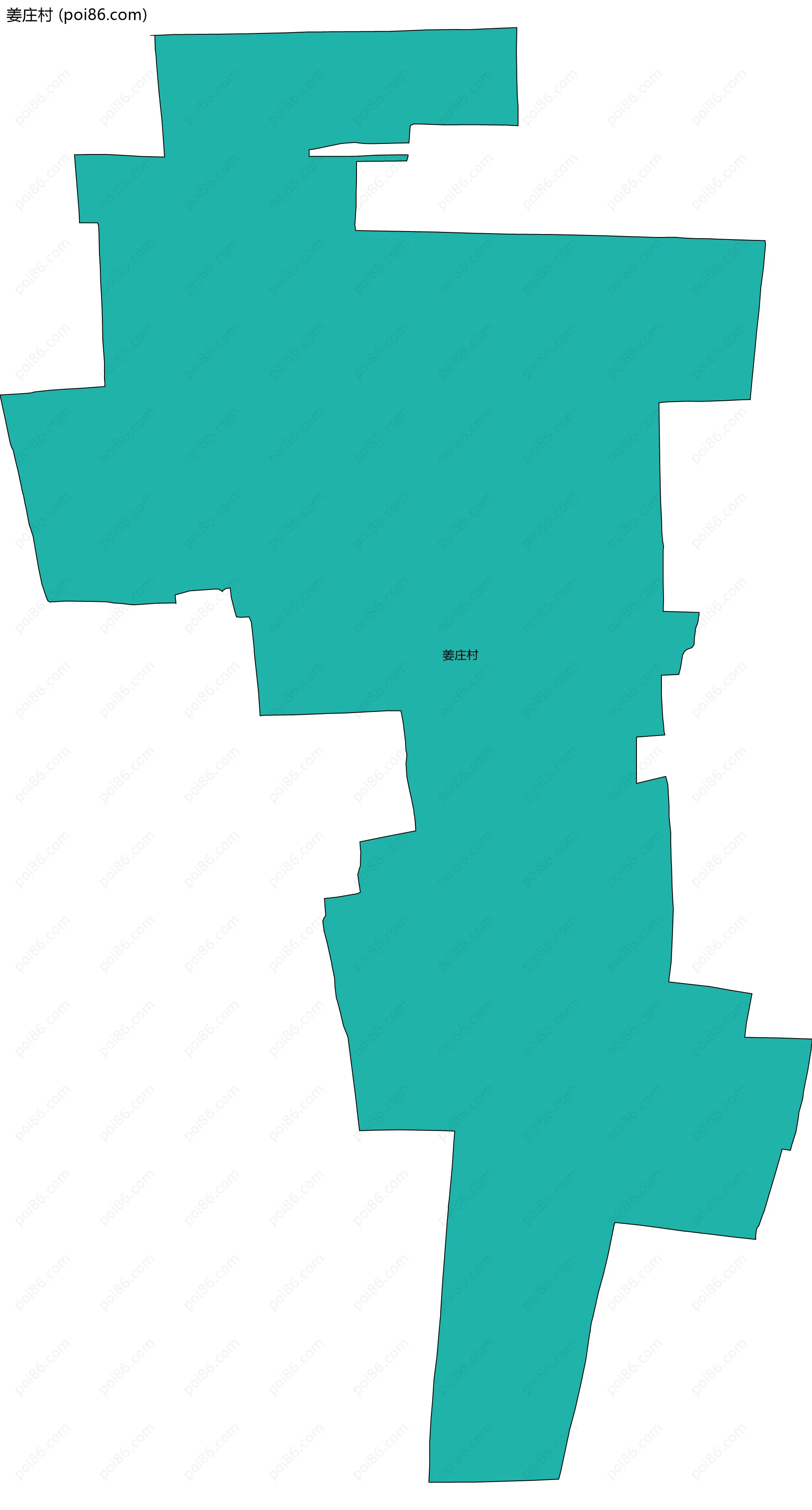 姜庄村边界地图