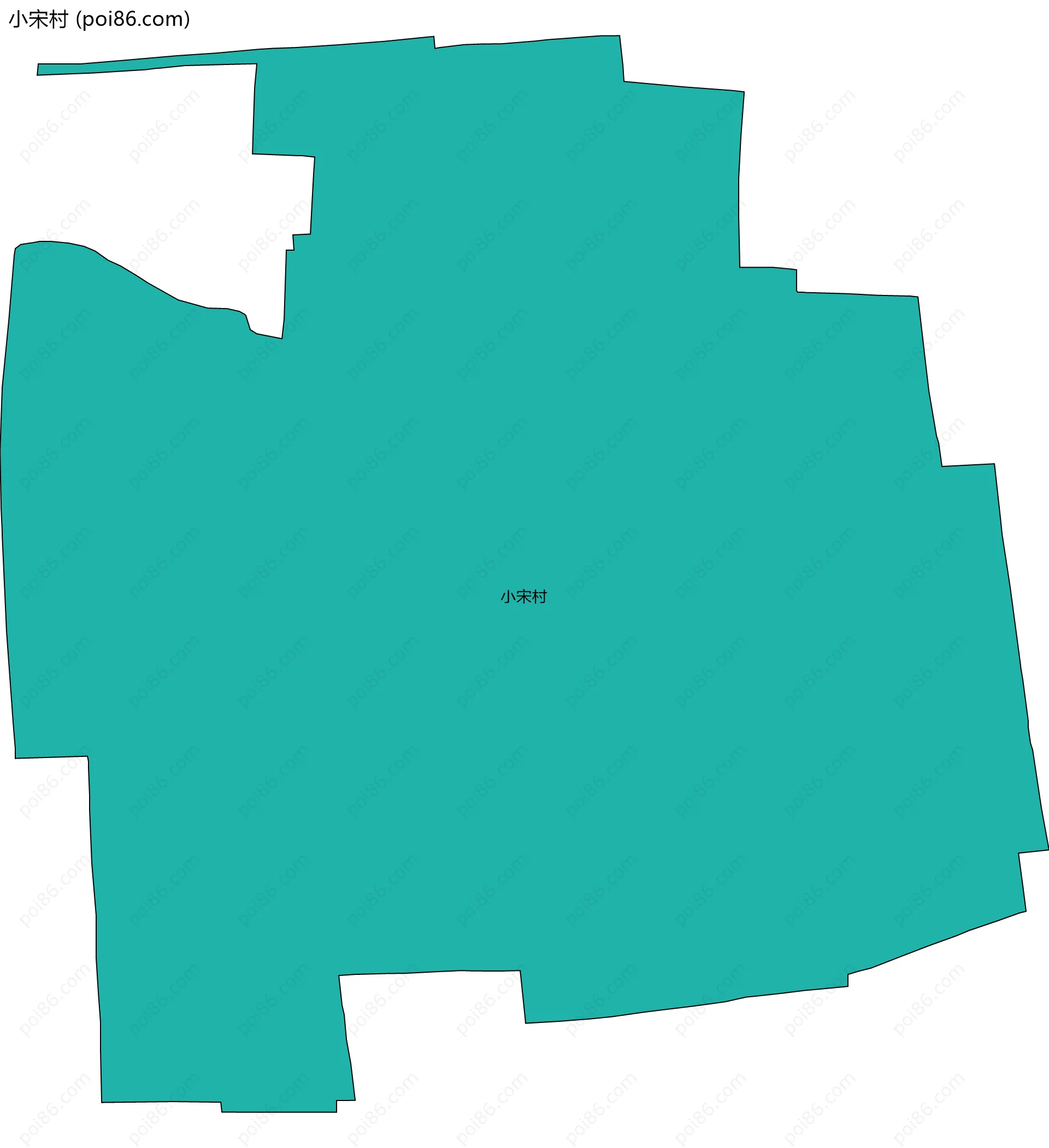 小宋村边界地图