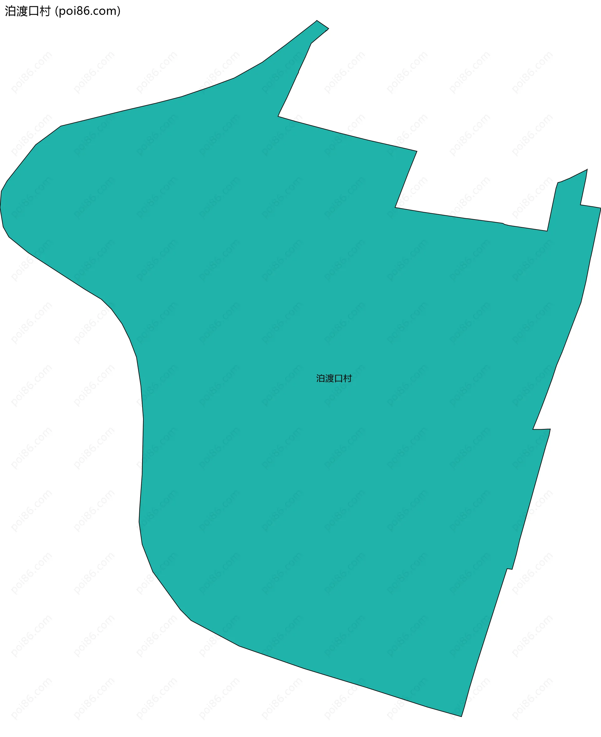 泊渡口村边界地图