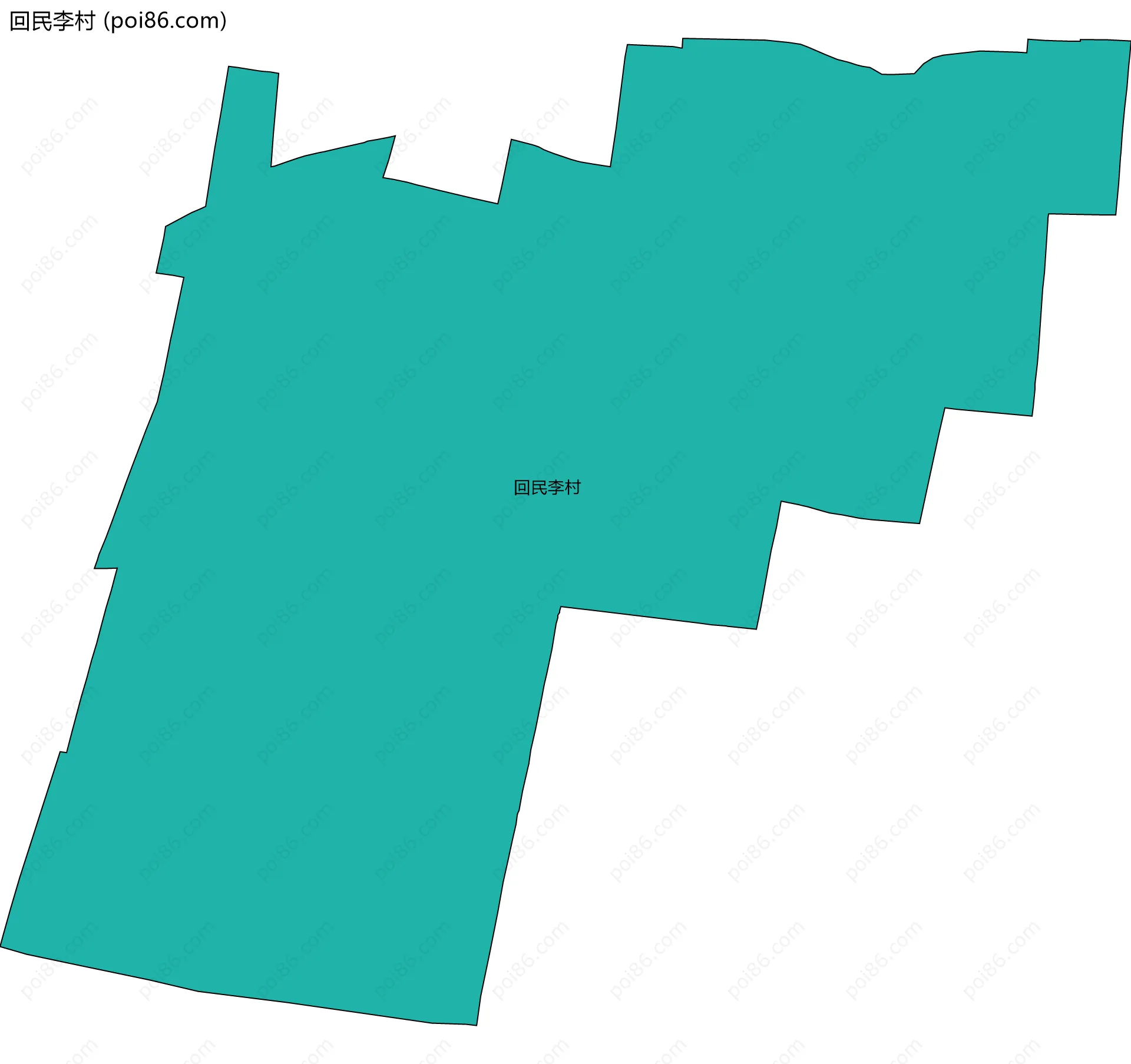 回民李村边界地图