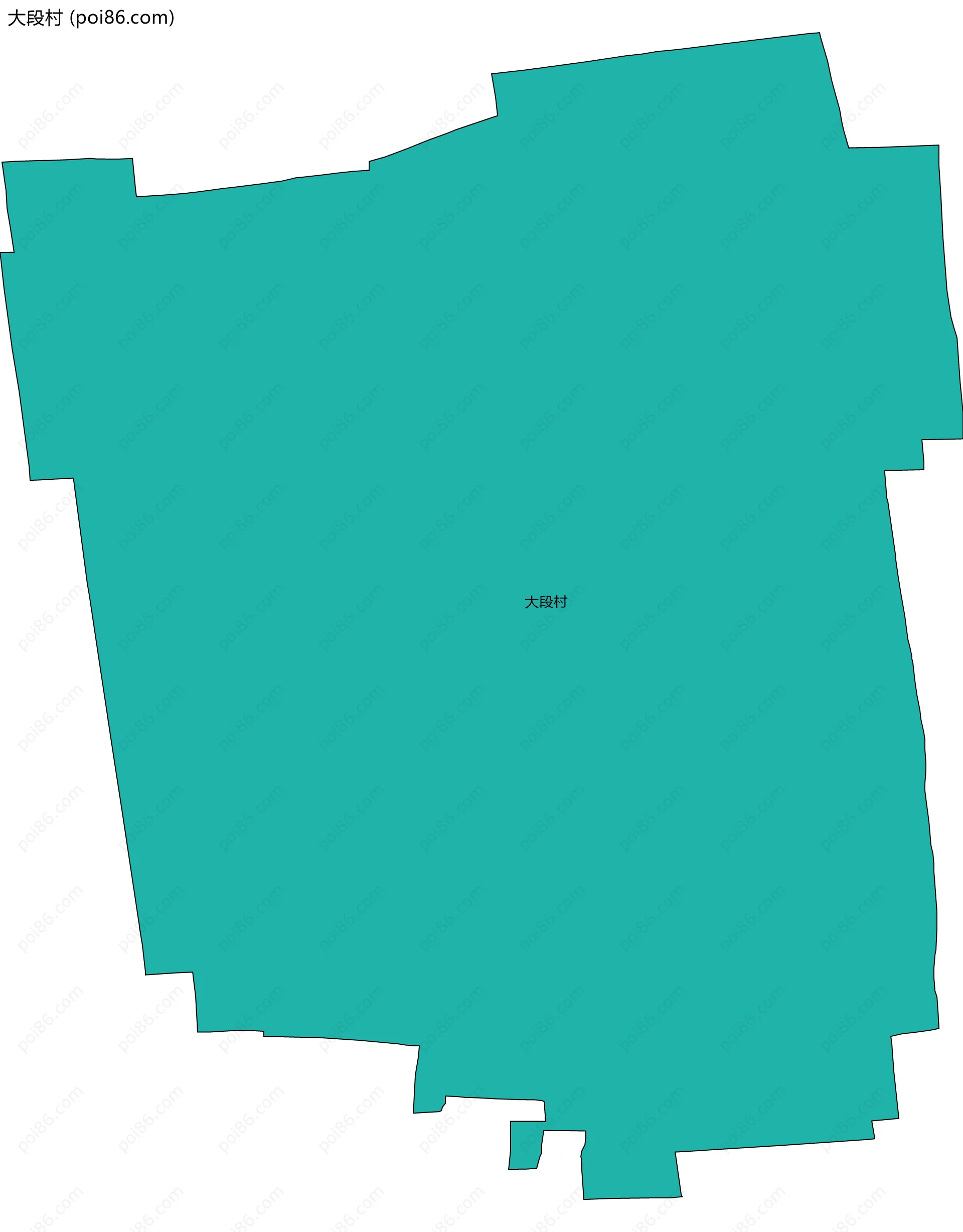 大段村边界地图
