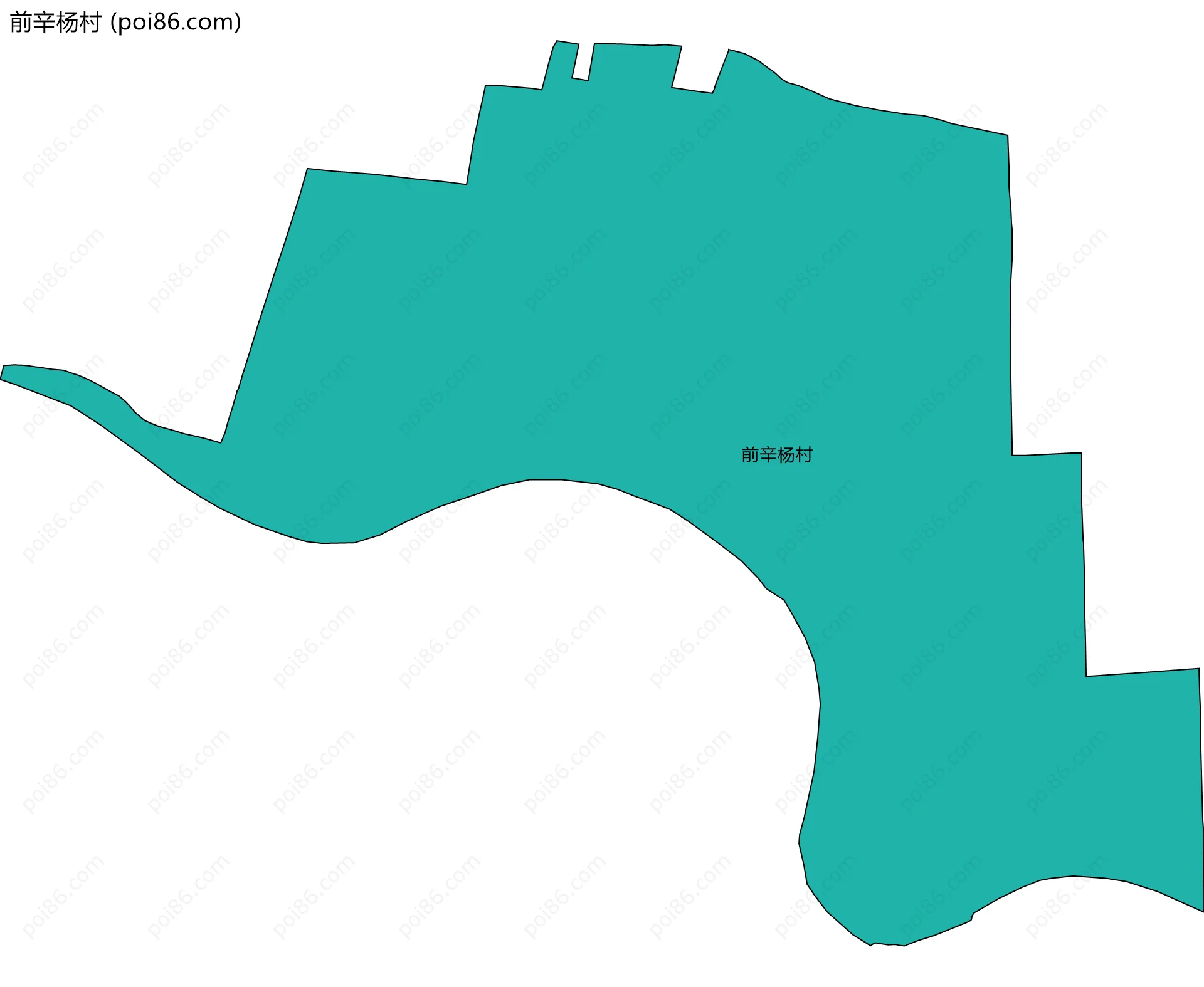 前辛杨村边界地图