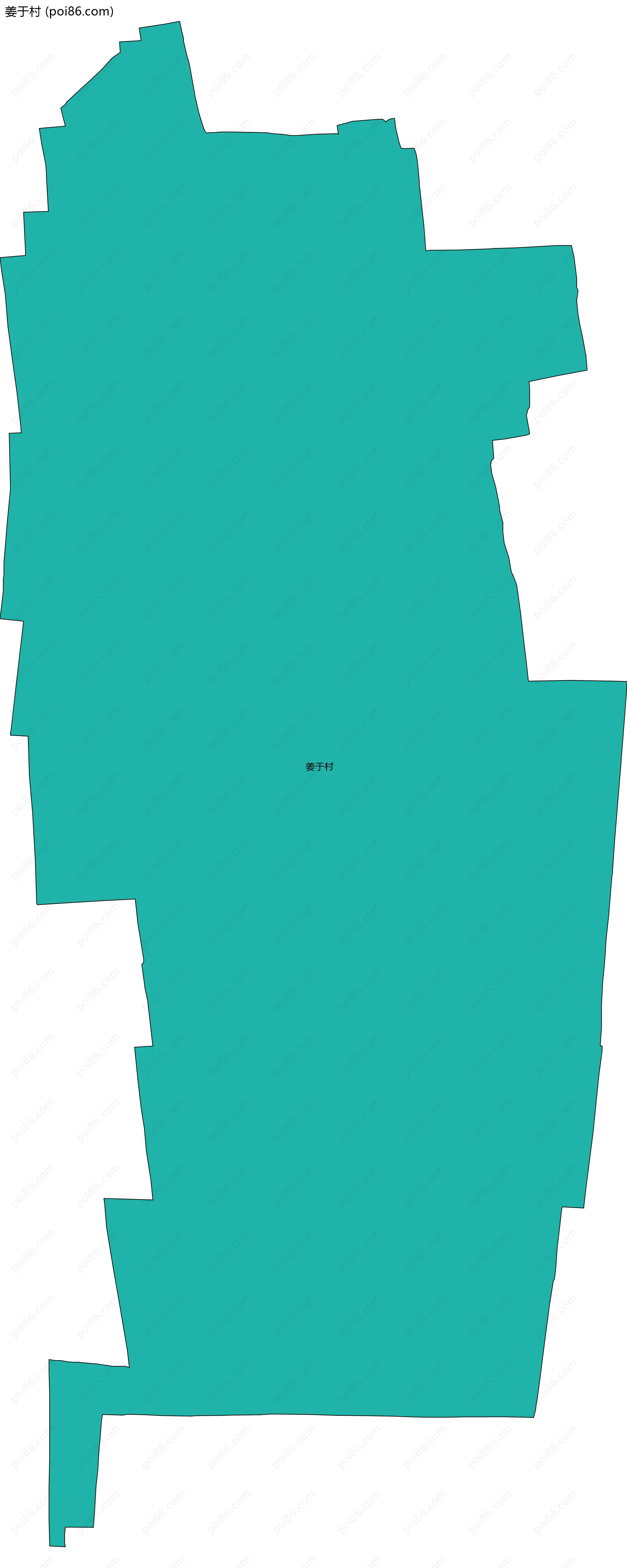 姜于村边界地图