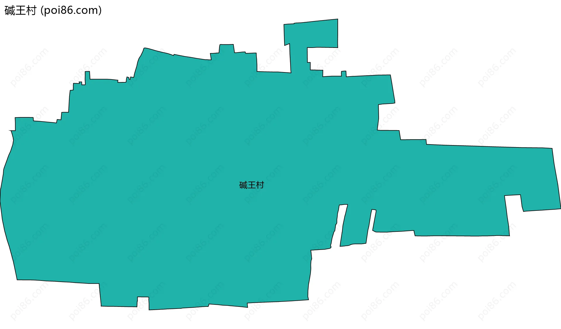 碱王村边界地图