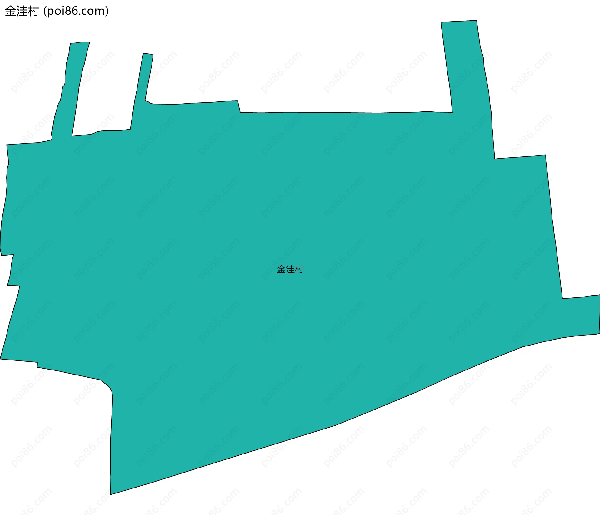 金洼村边界地图