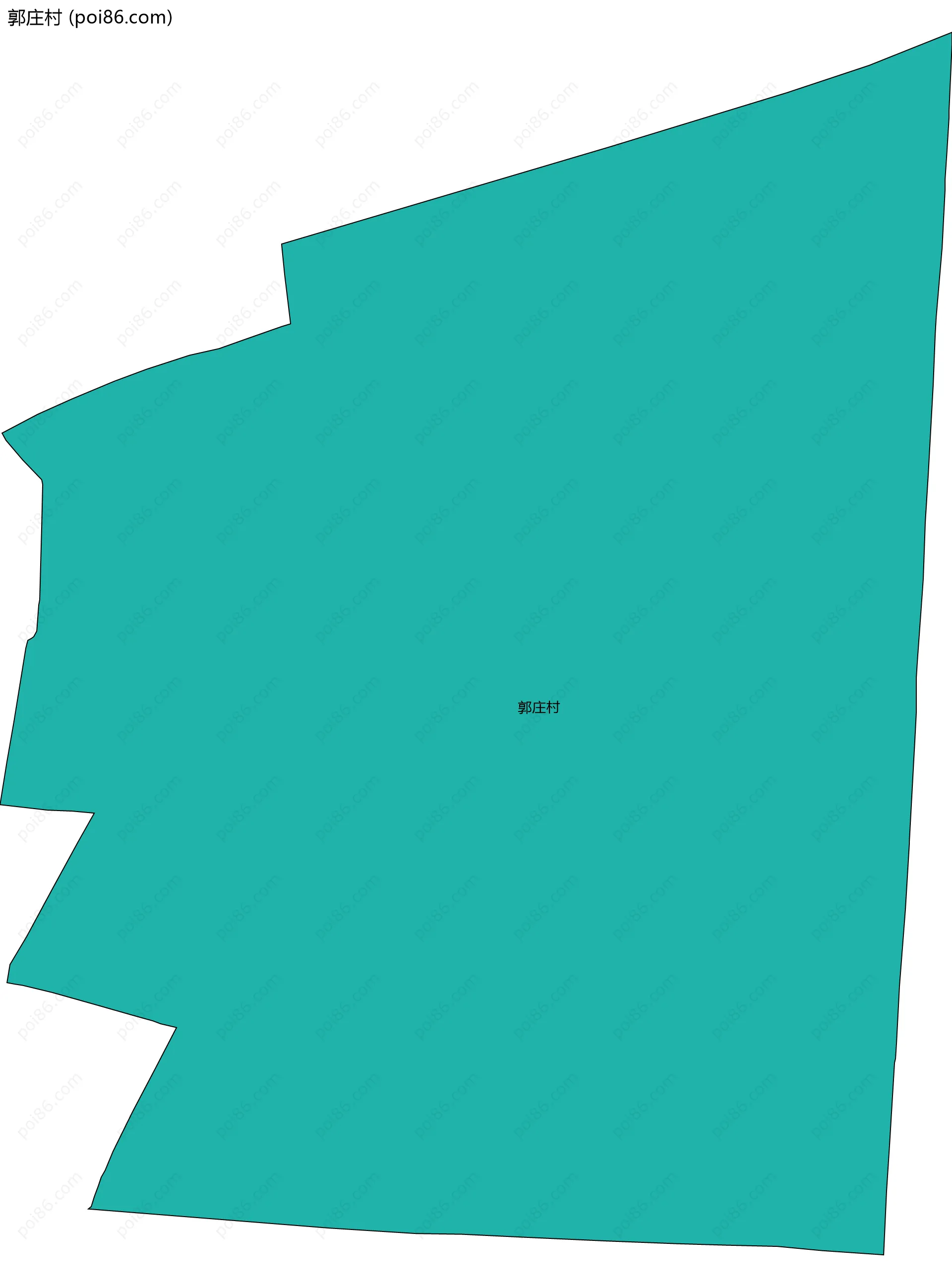 郭庄村边界地图