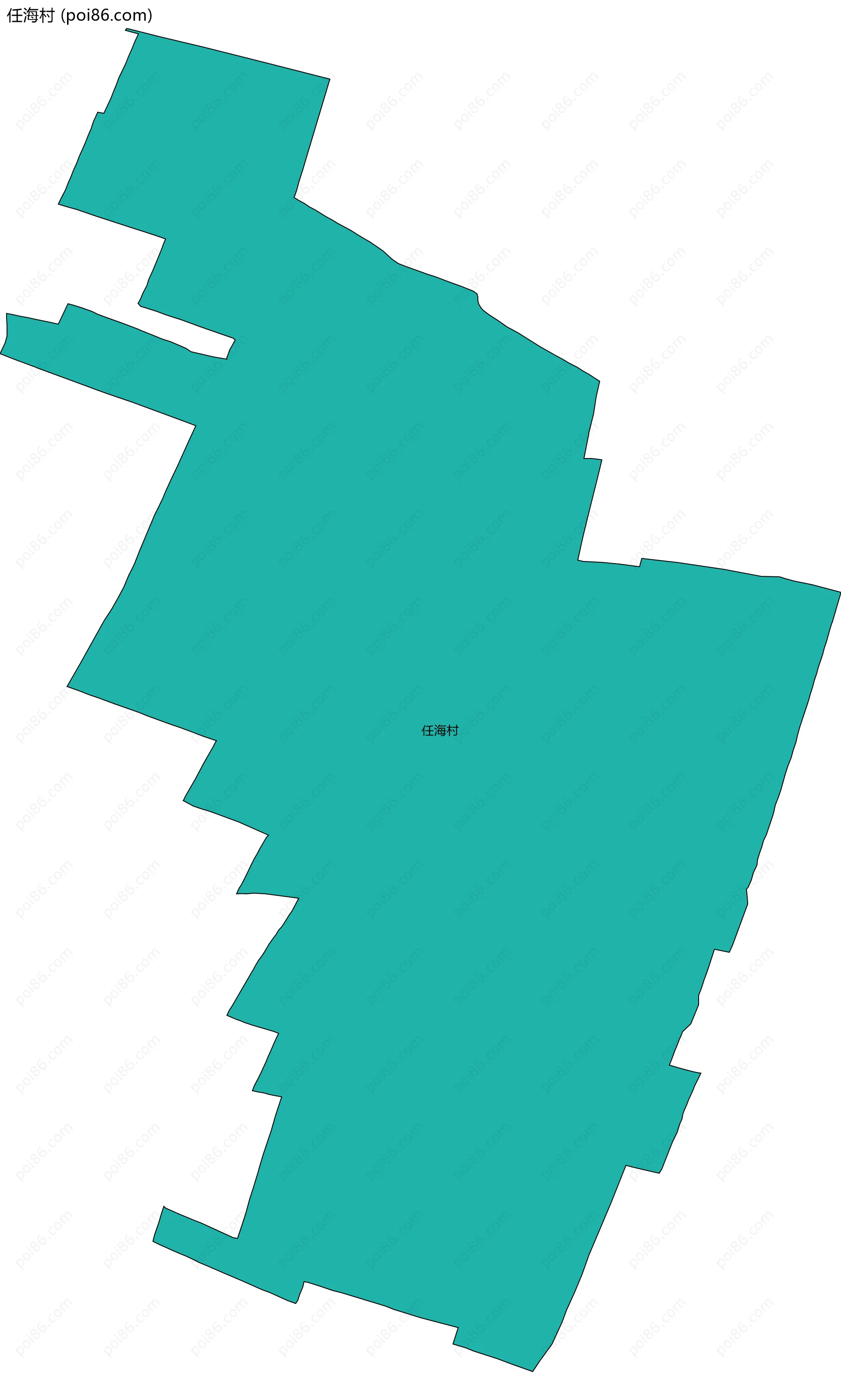 任海村边界地图