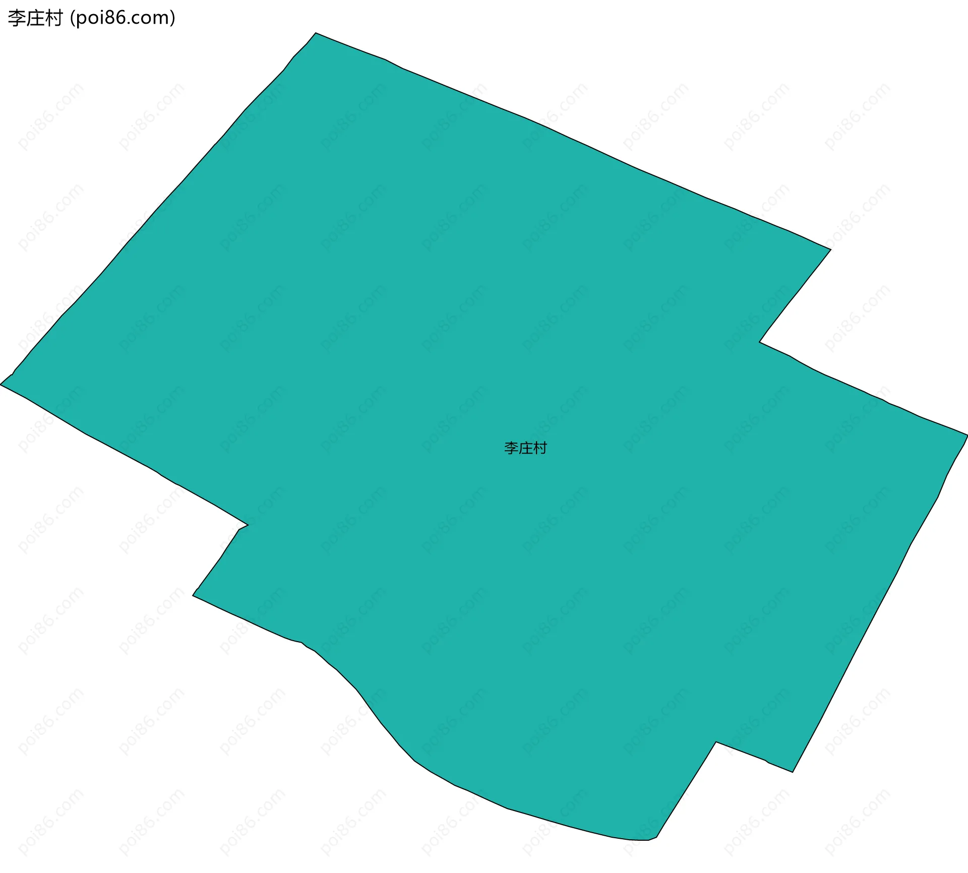 李庄村边界地图