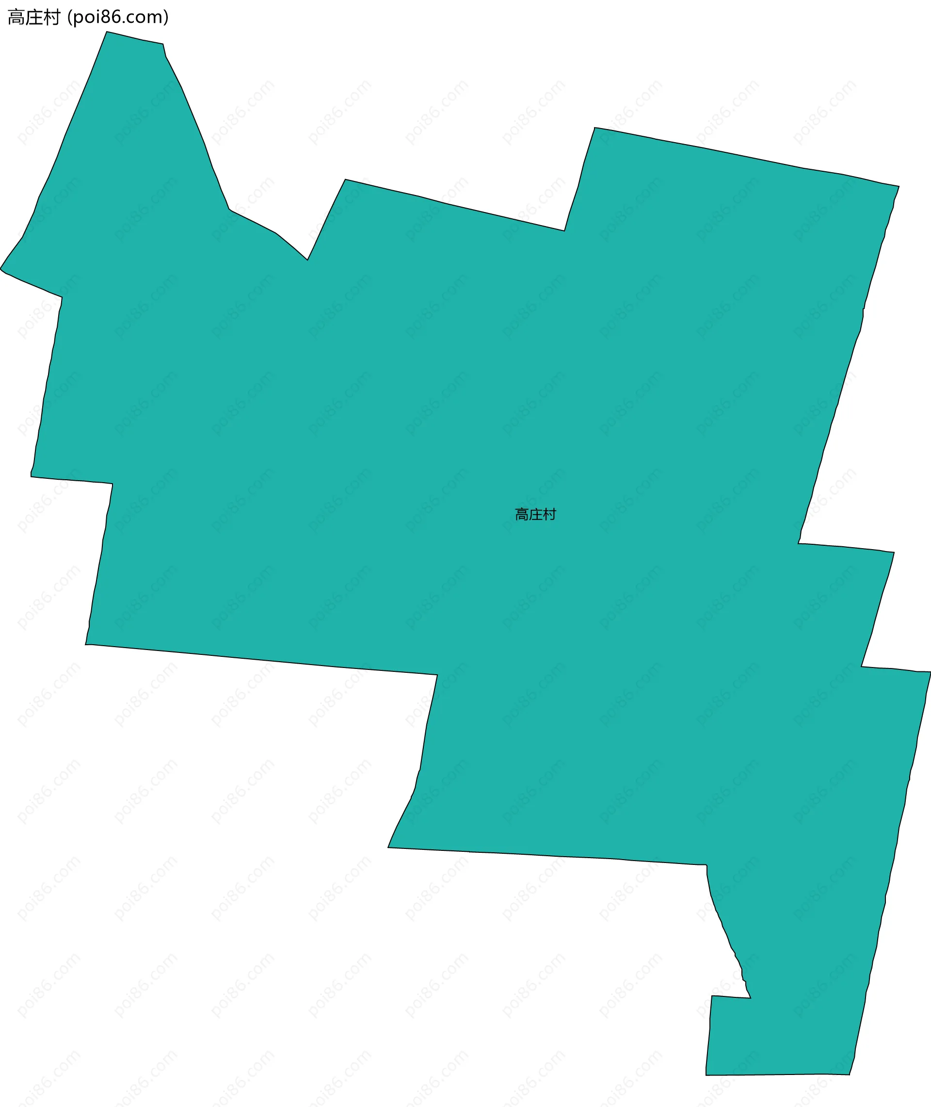 高庄村边界地图