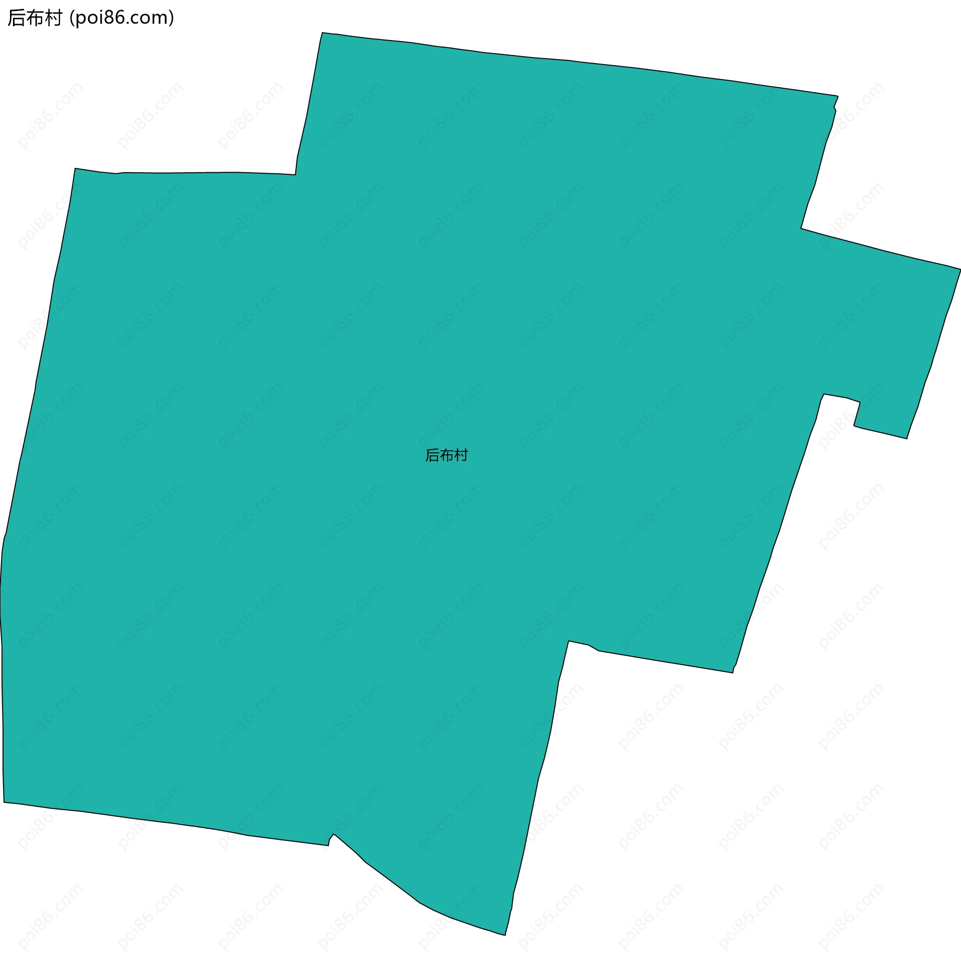 后布村边界地图