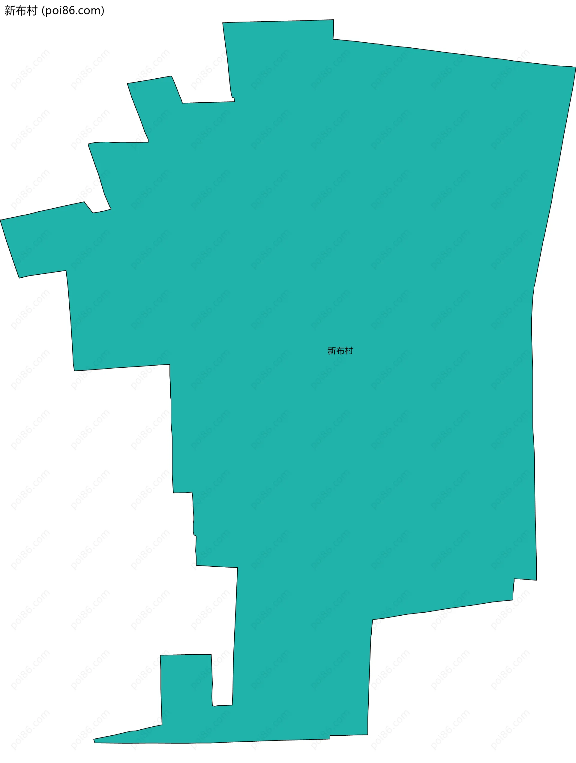 新布村边界地图