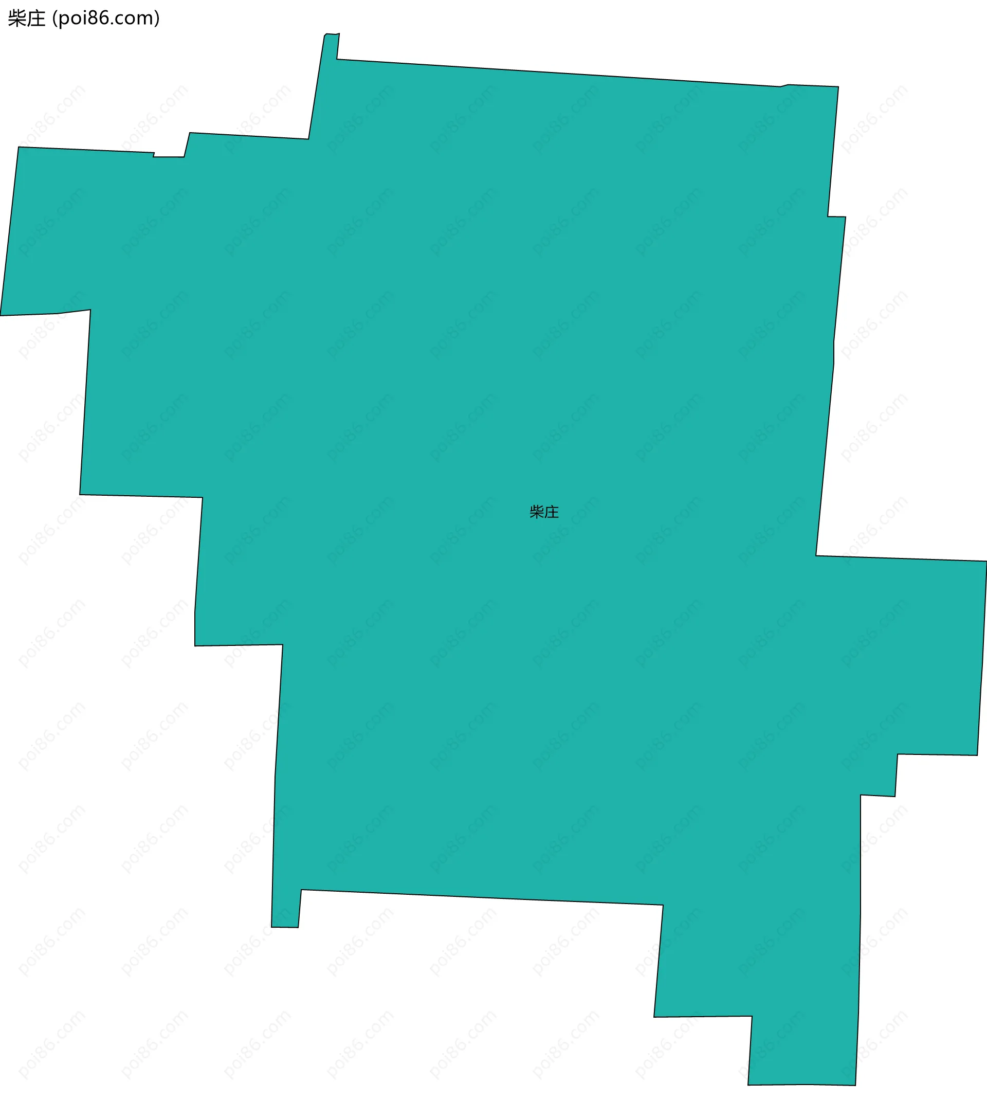 柴庄边界地图