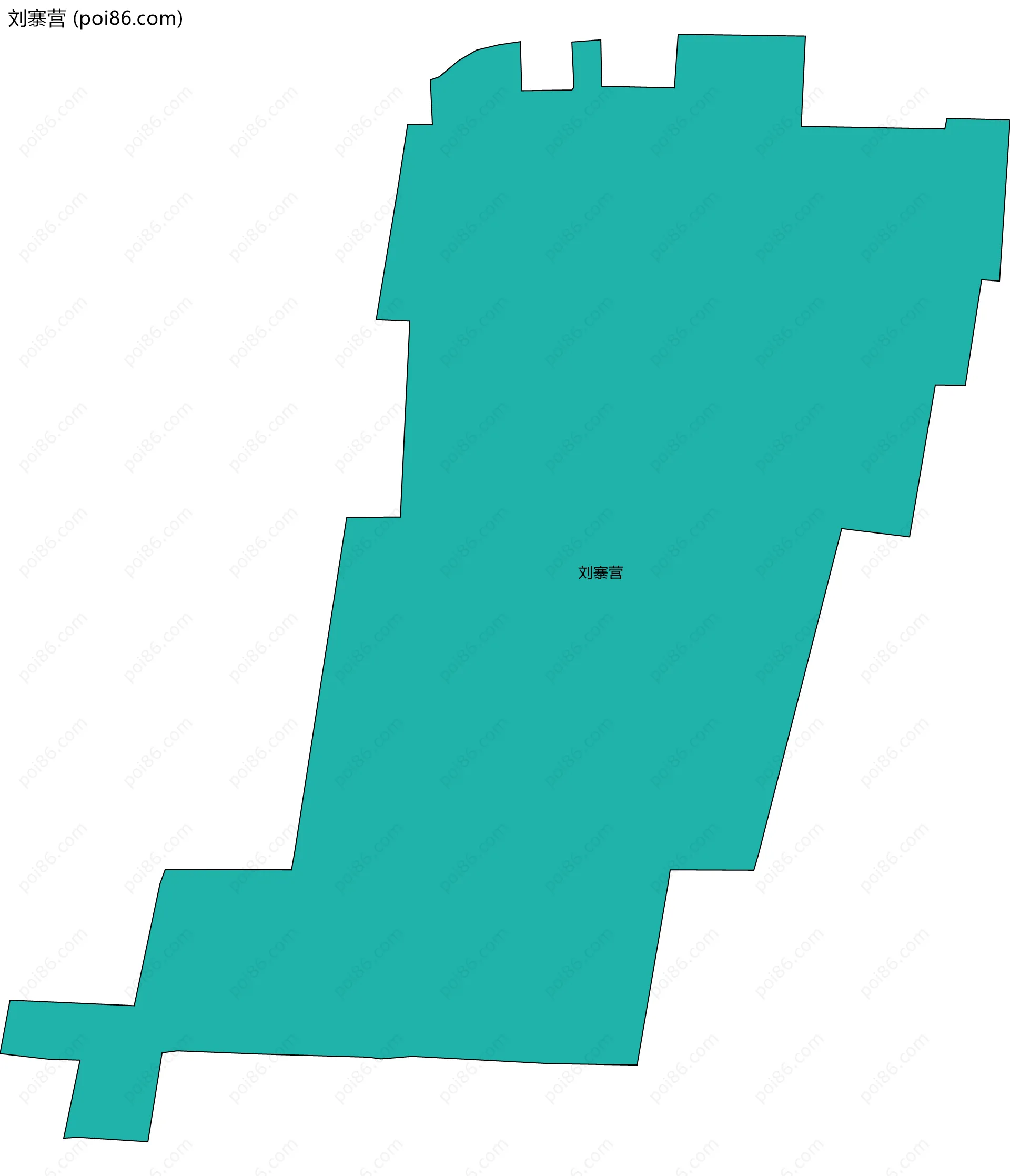 刘寨营边界地图