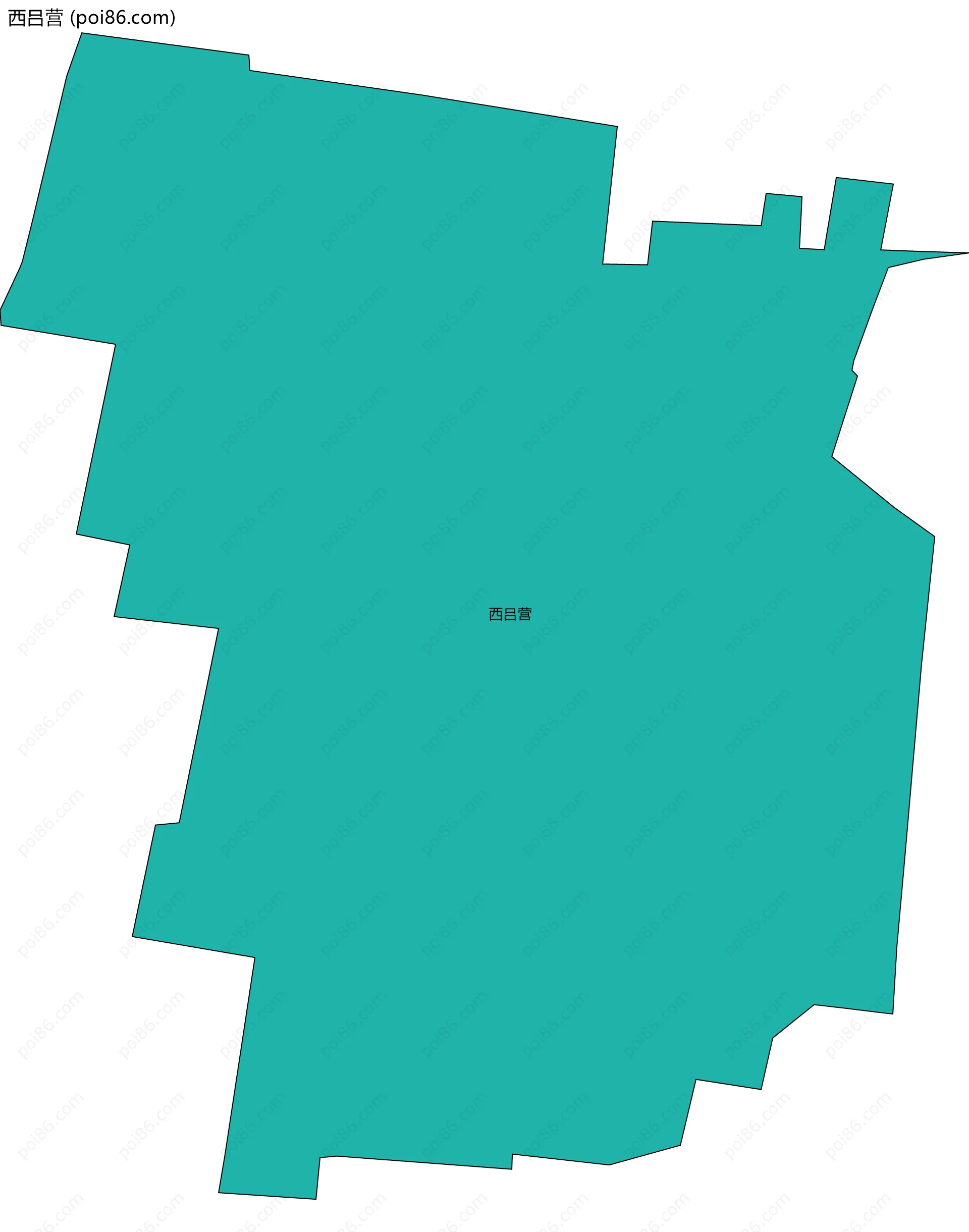 西吕营边界地图