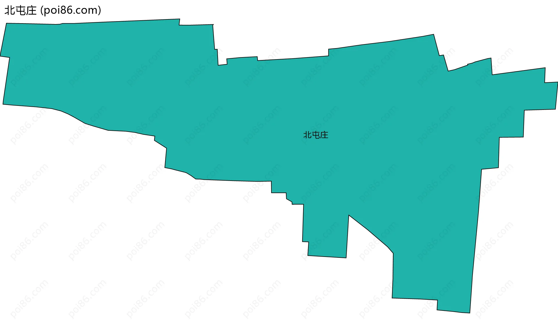 北屯庄边界地图