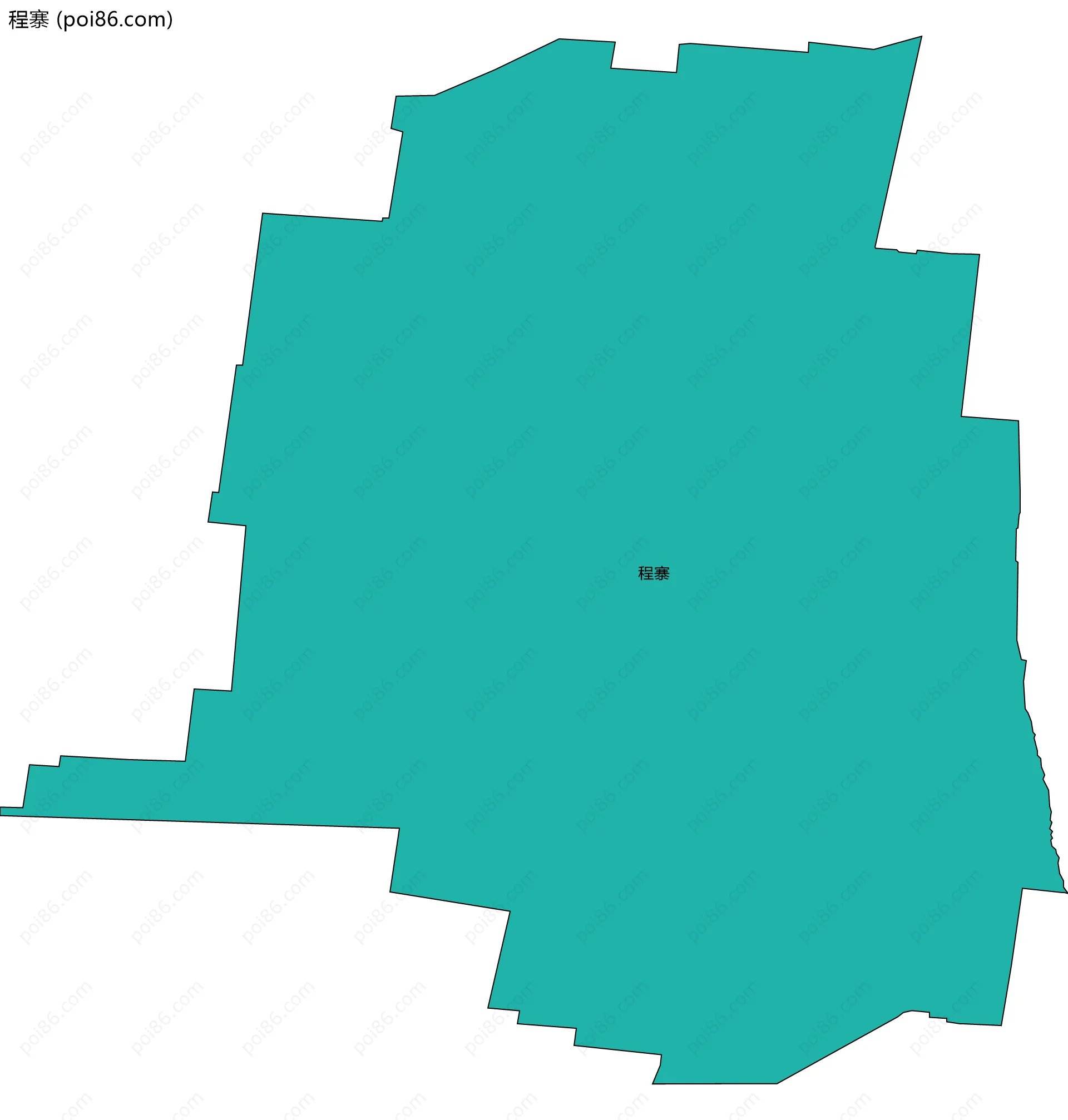 程寨边界地图