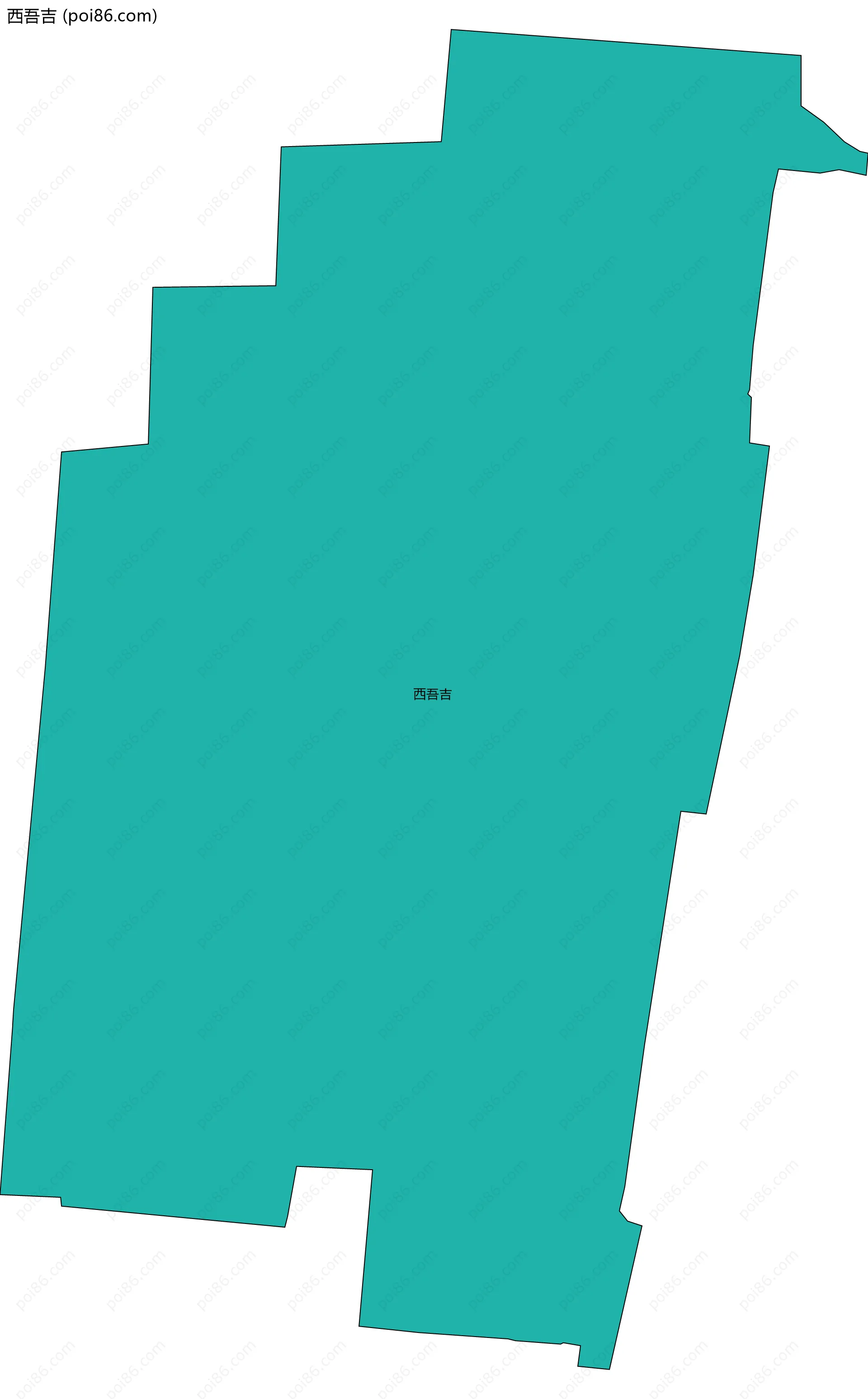 西吾吉边界地图