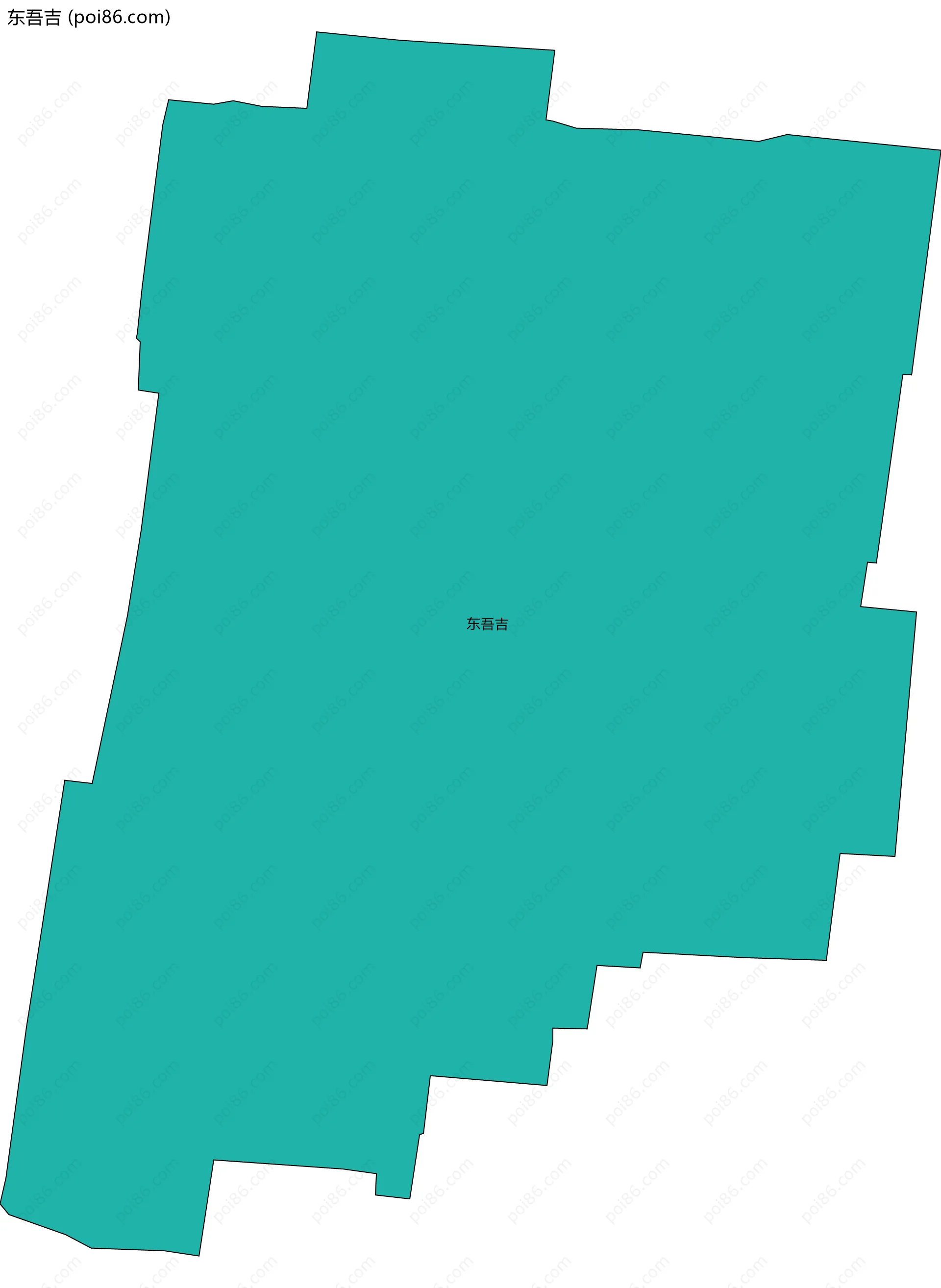 东吾吉边界地图