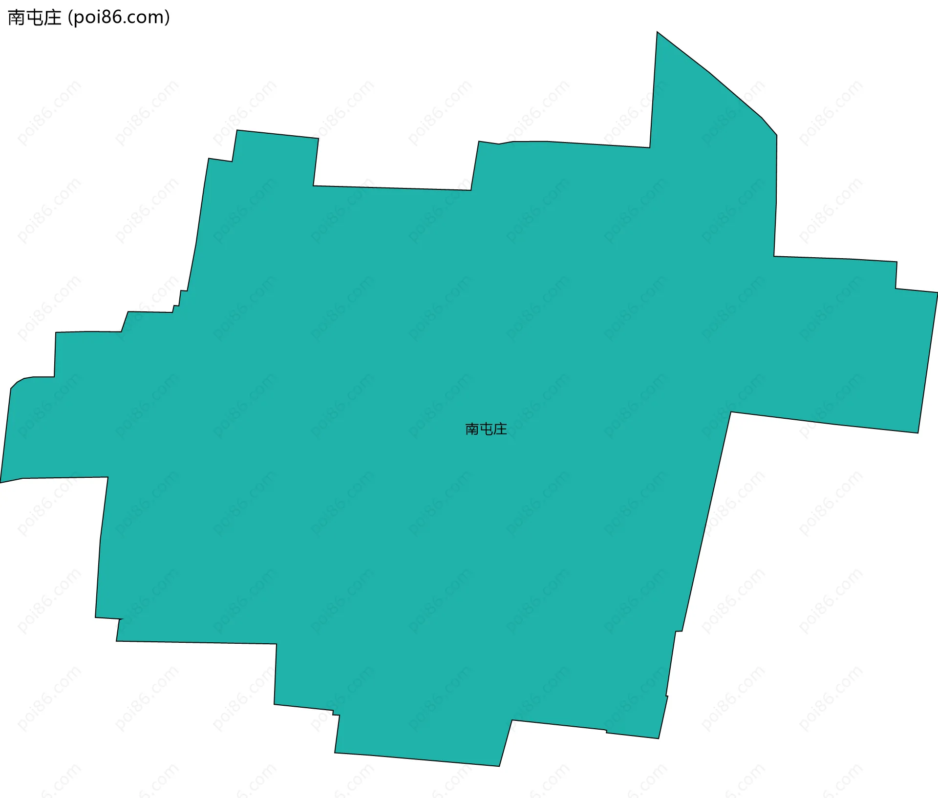 南屯庄边界地图