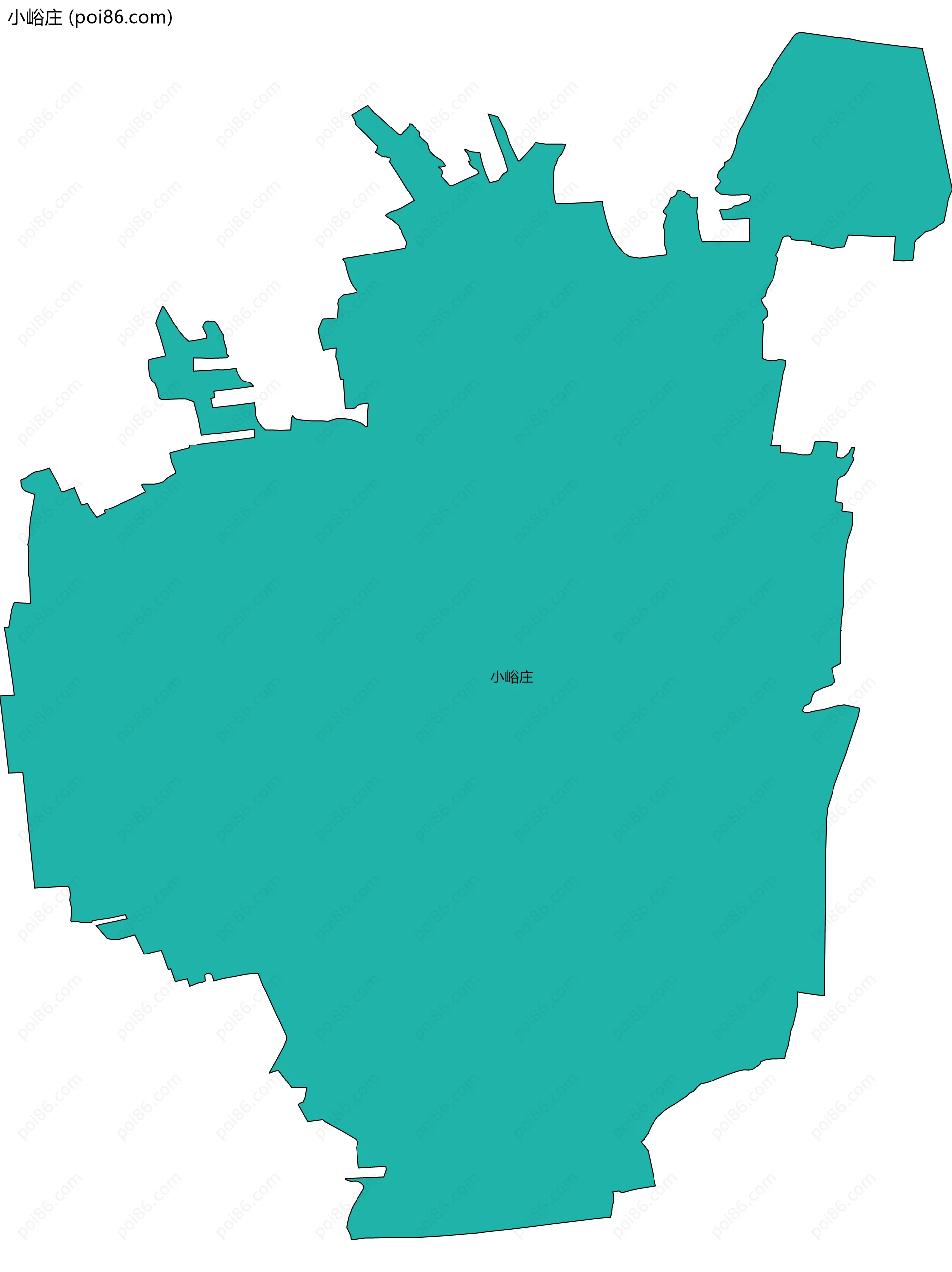 小峪庄边界地图