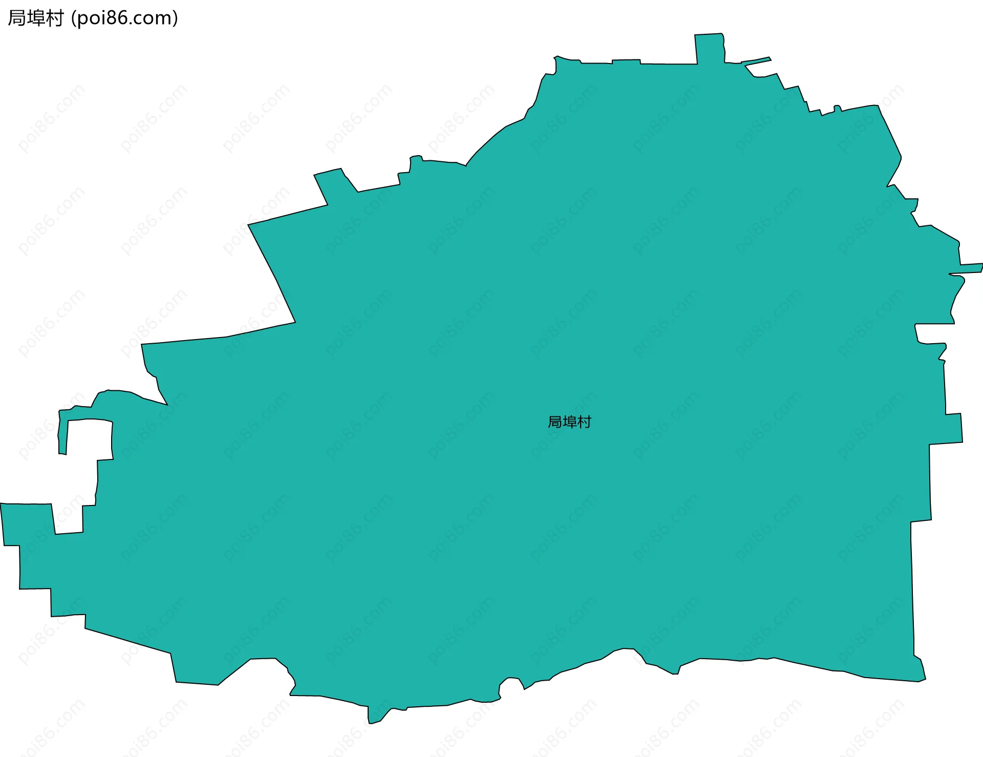 局埠村边界地图