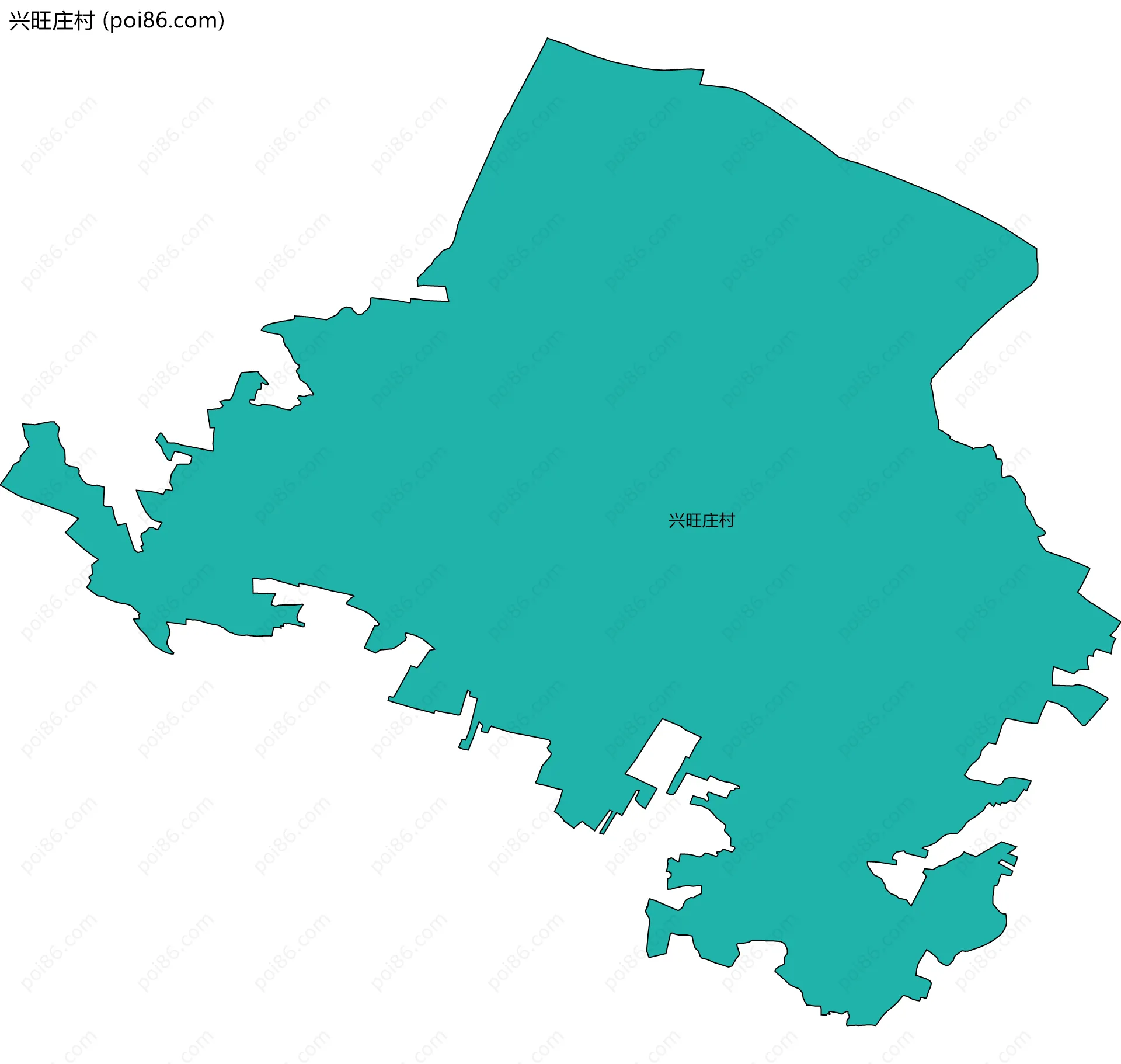 兴旺庄村边界地图