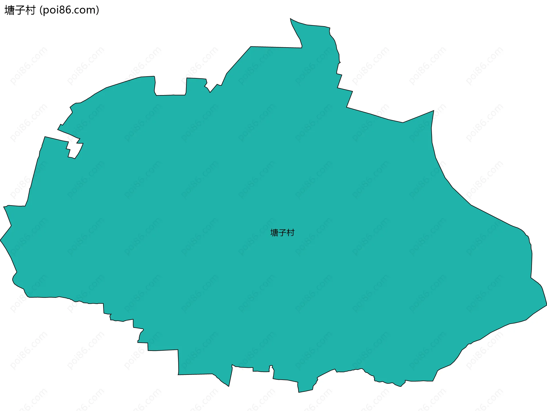 塘子村边界地图