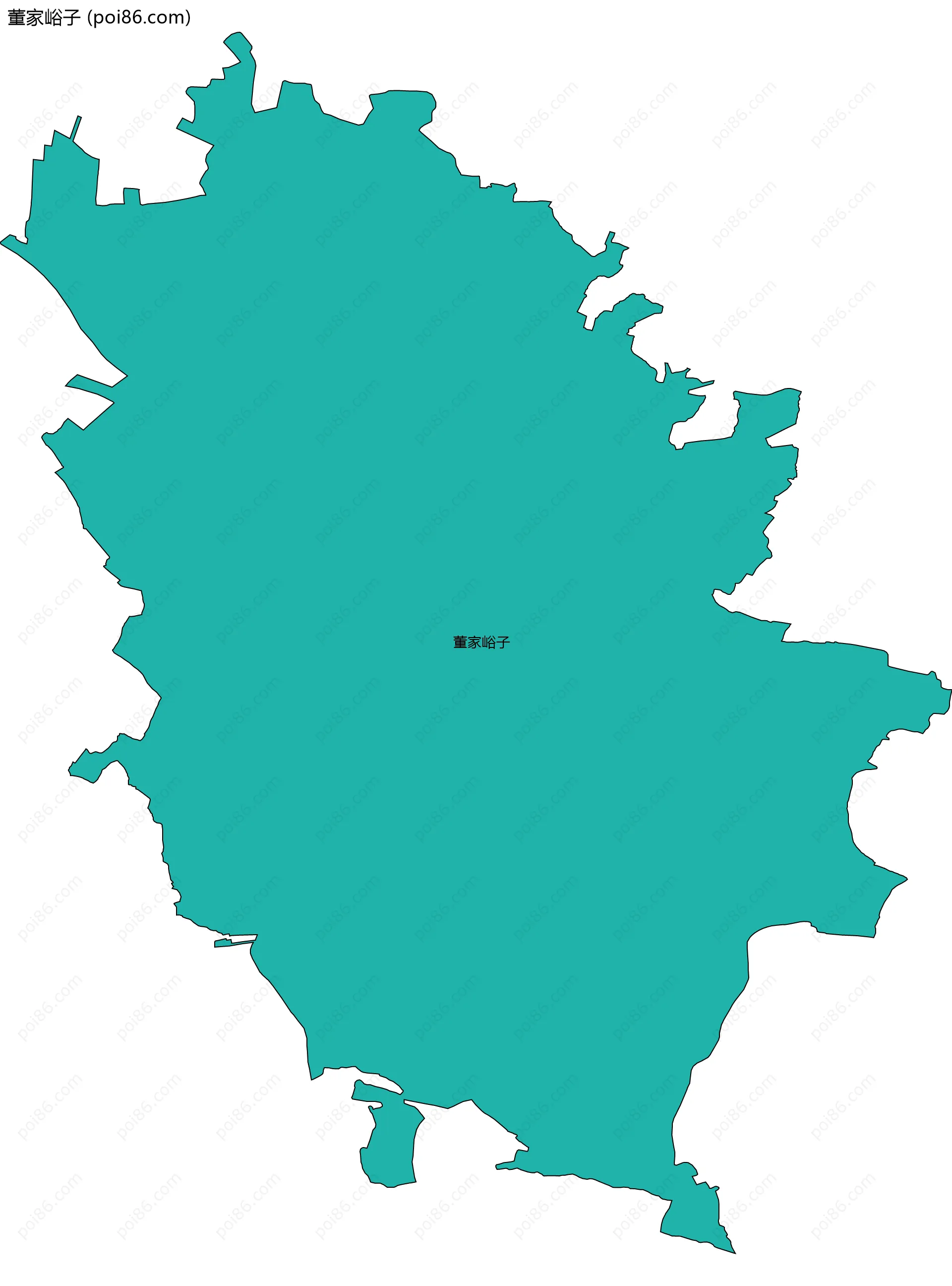 董家峪子边界地图