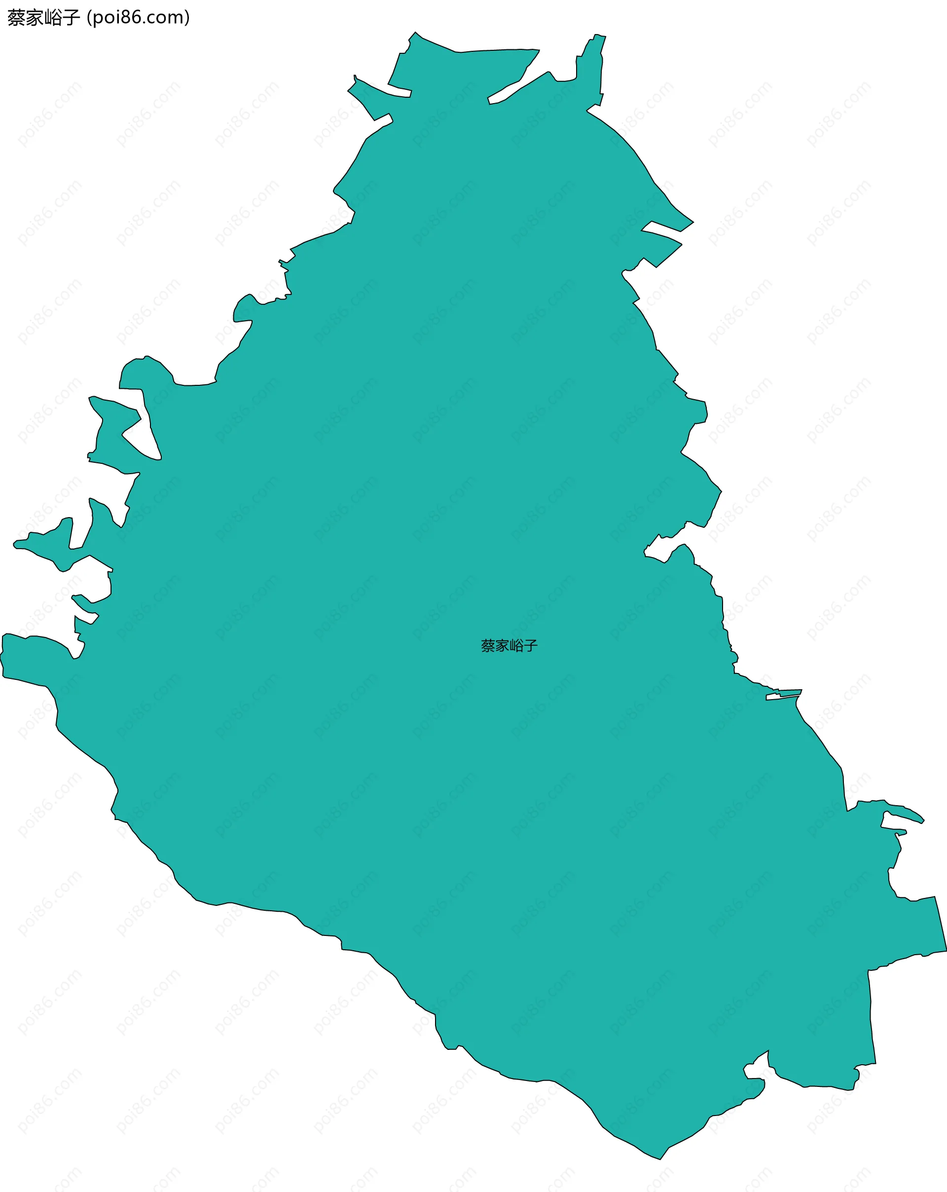 蔡家峪子边界地图