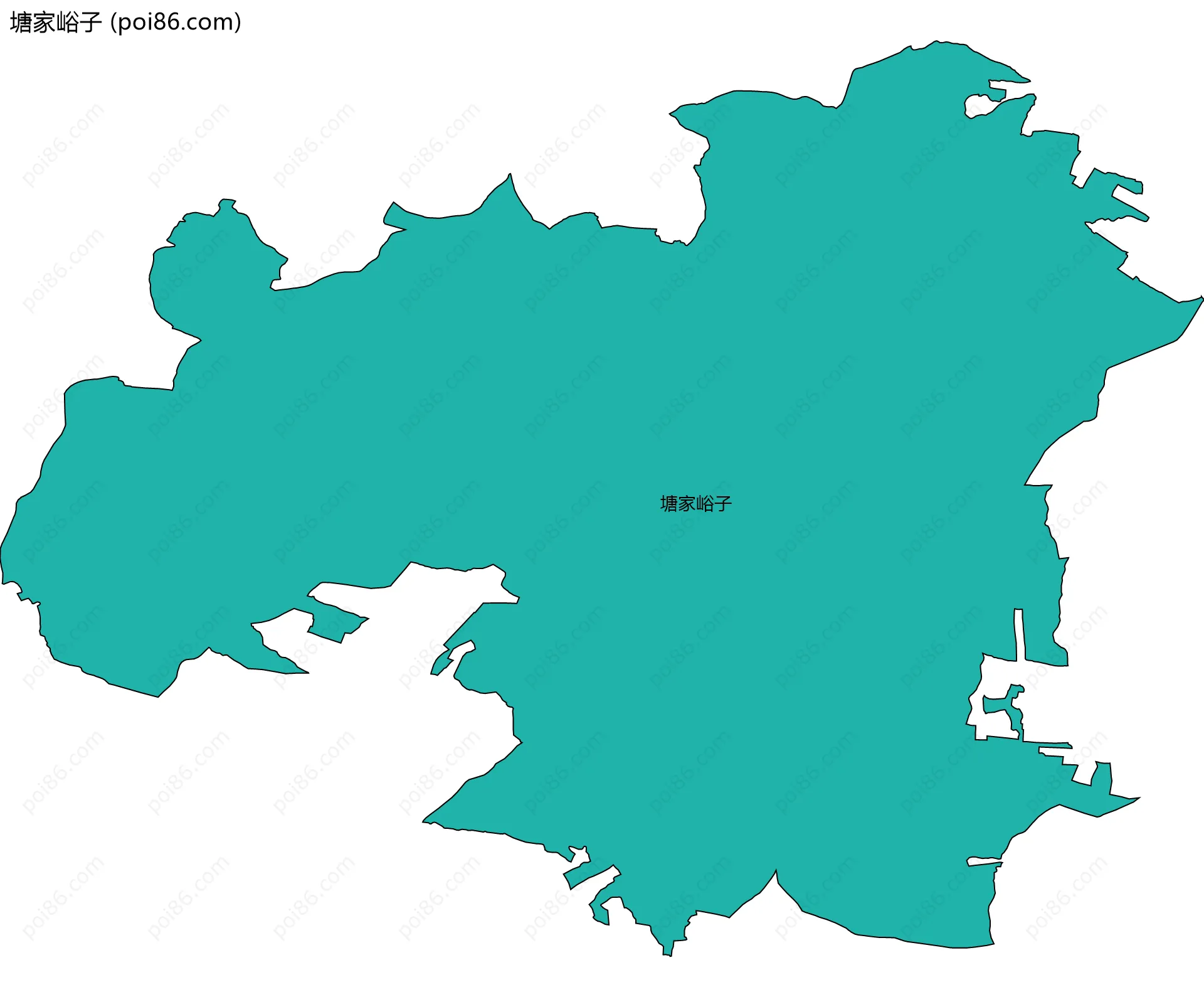 塘家峪子边界地图