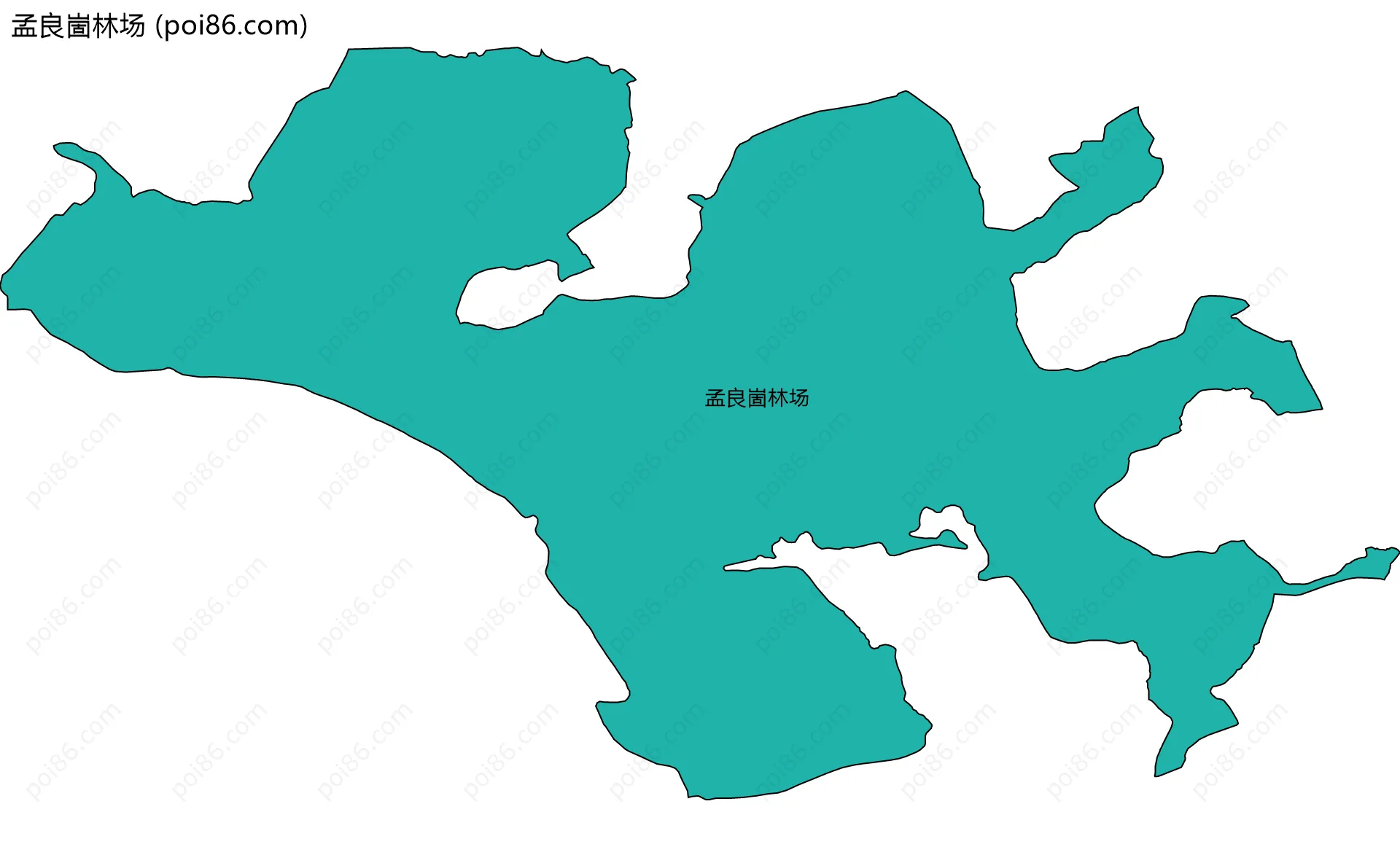 孟良崮林场边界地图